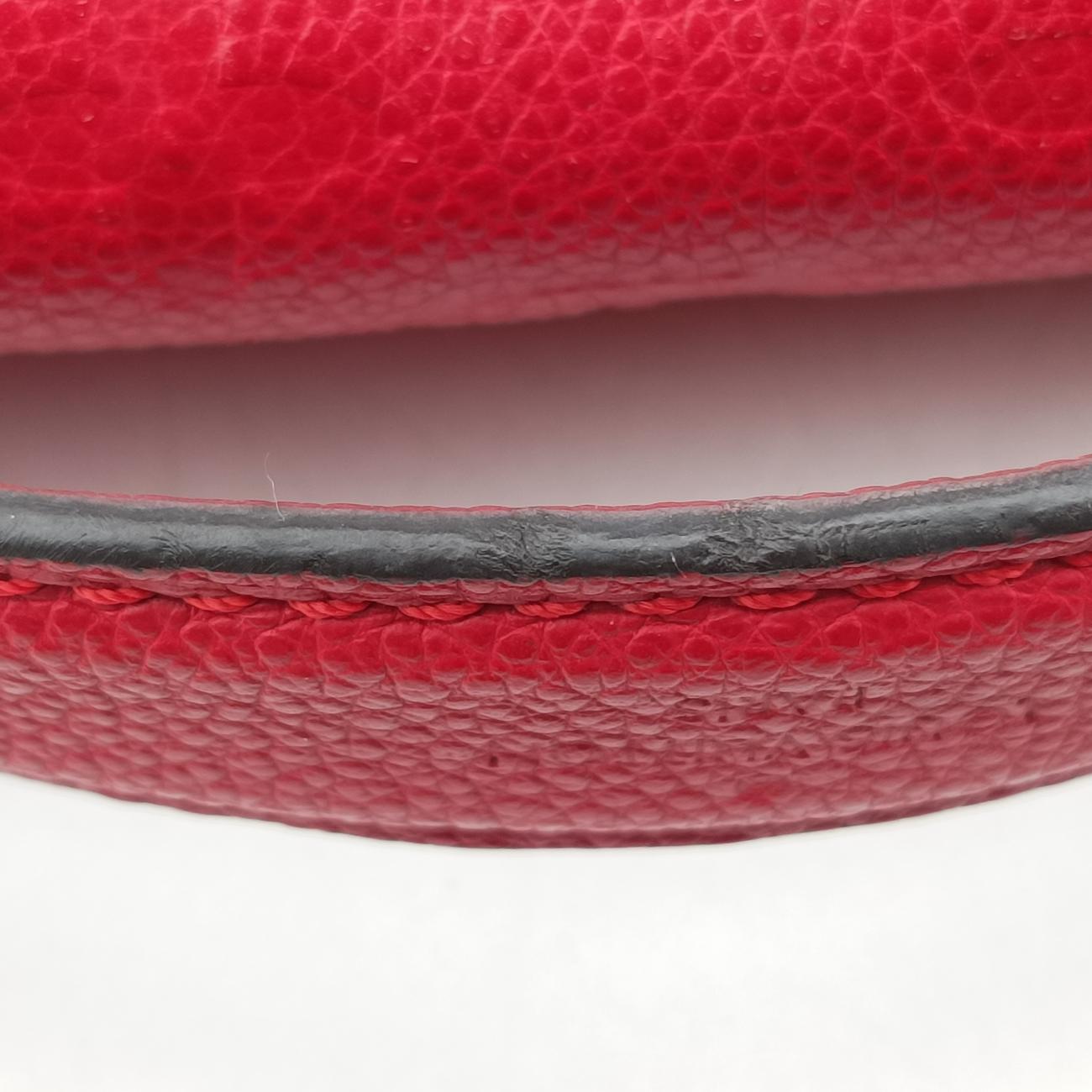 Pre-owned Louis Vuitton Pochette MéTIS MM Scarlet Red Monogram Empreinte M44155 shoulderbag | stylenewstar