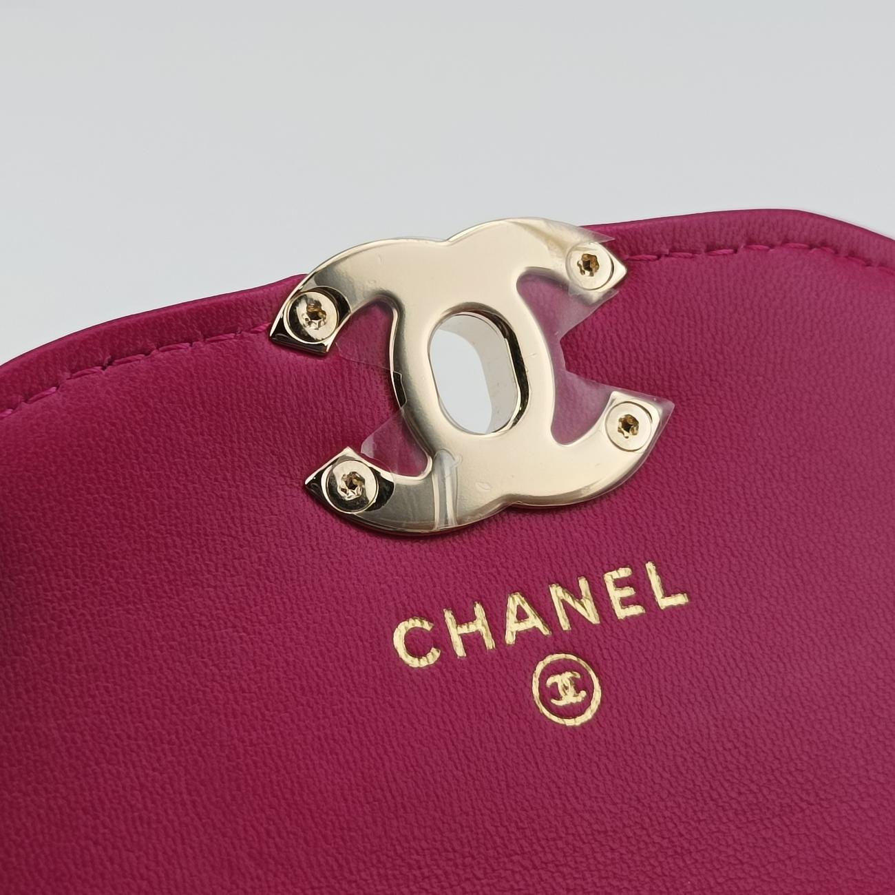 CC Waist Coin Purse Purple lambskin×fabric 29000495
