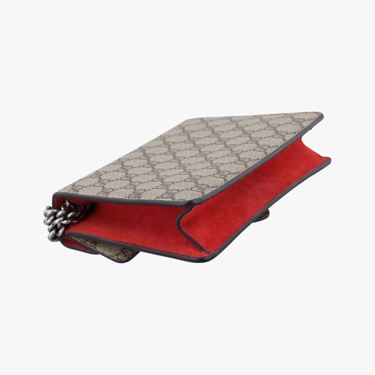 Pre-owned Gucci Dionysus beige×red PVC coated canvas × suede 421970 shoulderbag | stylenewstar