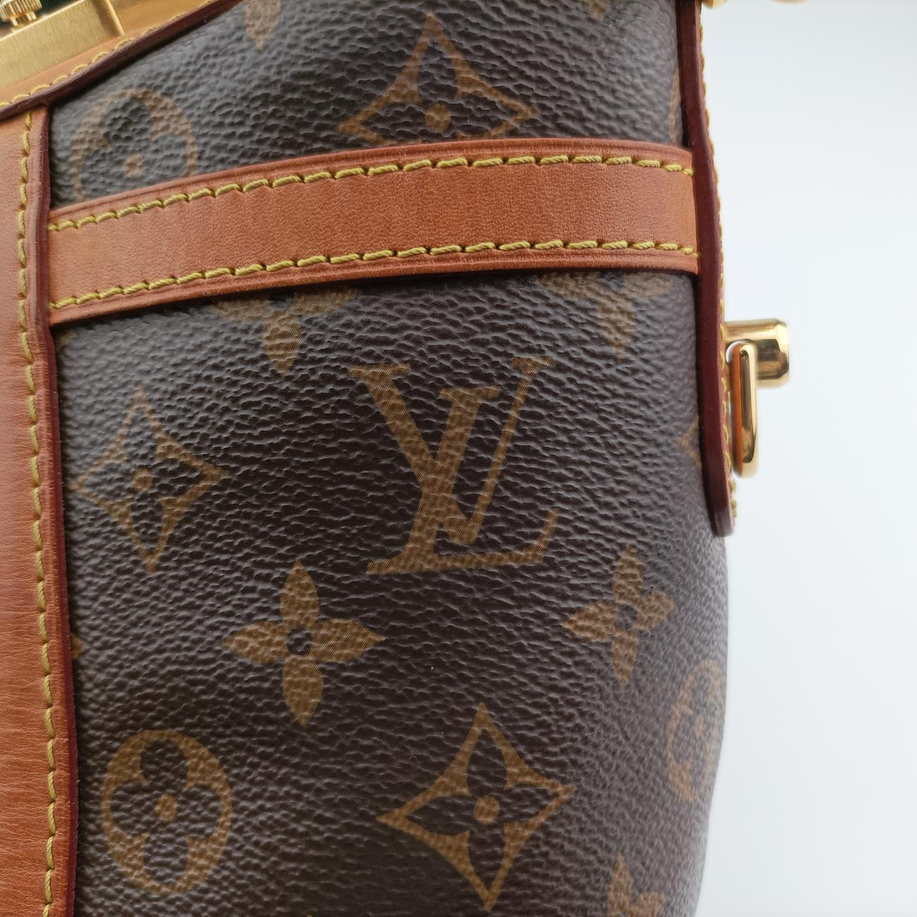 Pre-owned Louis Vuitton DUFFLE Brown Monogram Canvas M43587 shoulderbag | stylenewstar