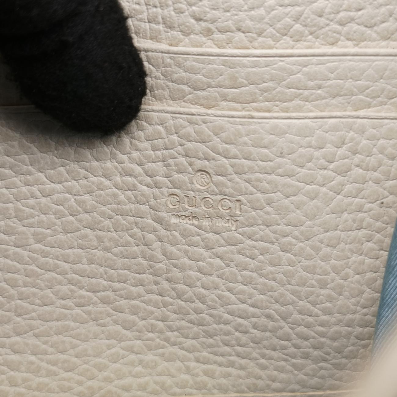 Pre-owned Gucci Dionysus White Leather 521553 shoulderbag | stylenewstar