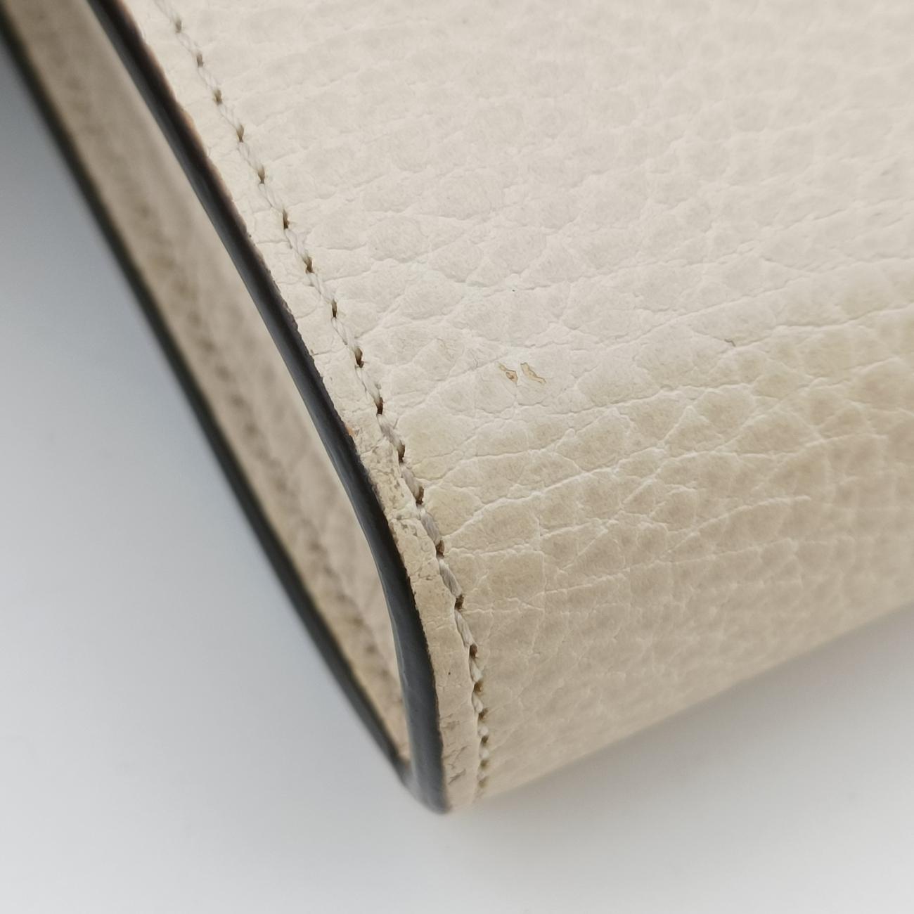 Pre-owned Gucci Dionysus White Leather 521553 shoulderbag | stylenewstar