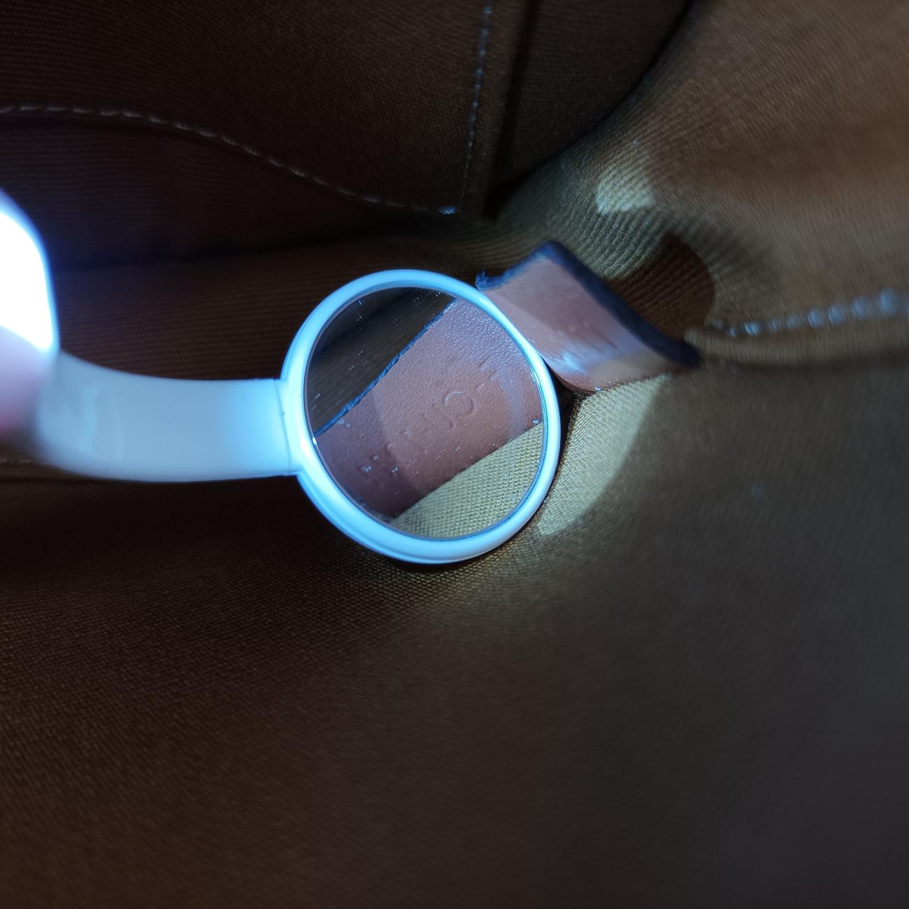 Vintage Celine Triomphe Mini Besace White×brown PVC coated canvas  shoulderbag | stylenewstar