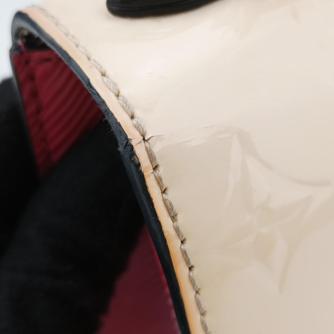 Pre-owned Louis Vuitton Spring Street PM Creme×Rose Vernis×Epi M90454 shoulderbag | stylenewstar