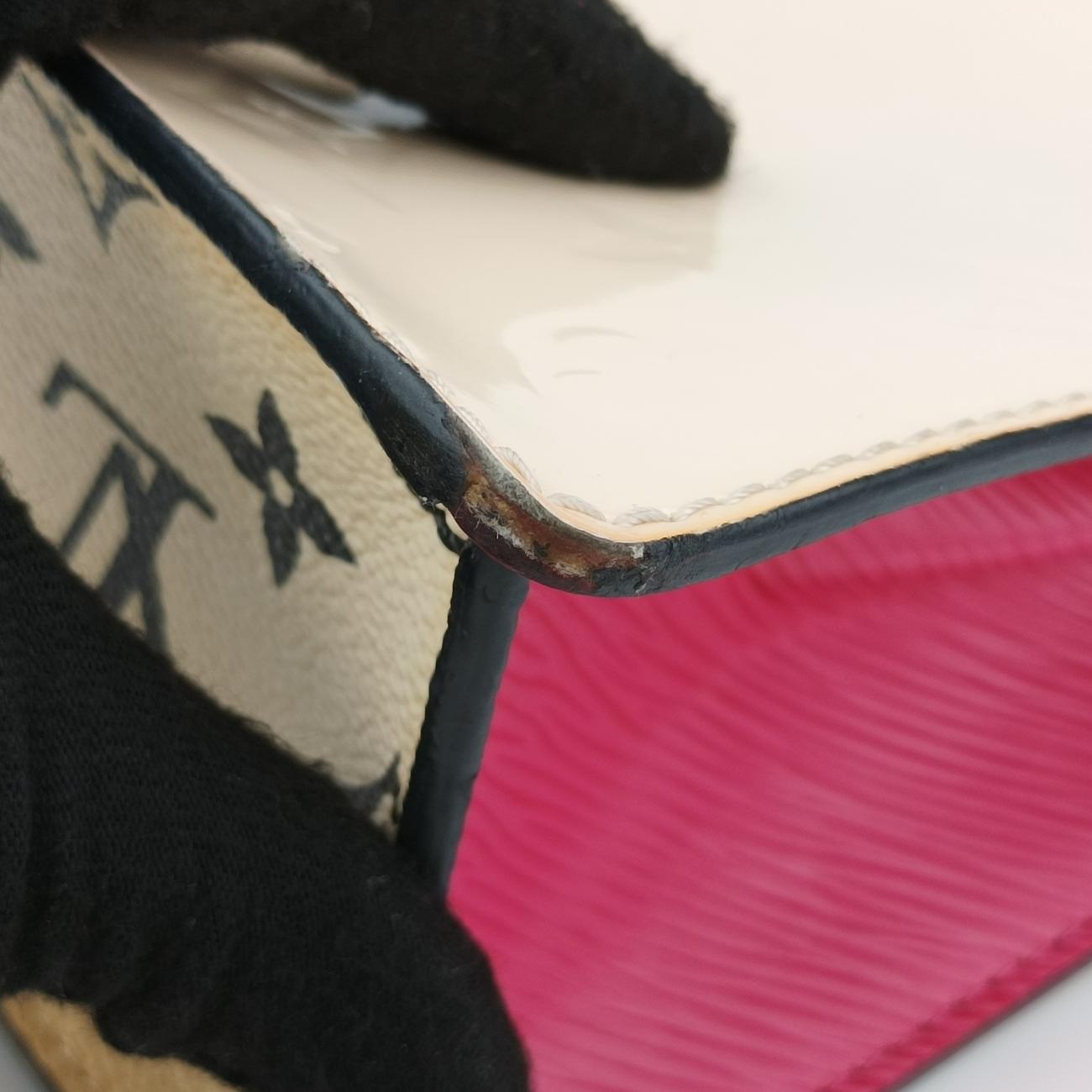 Pre-owned Louis Vuitton Spring Street PM Creme×Rose Vernis×Epi M90454 shoulderbag | stylenewstar