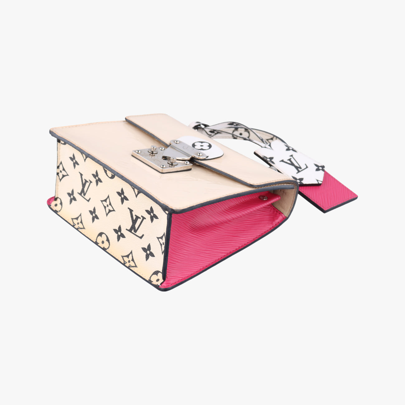 Pre-owned Louis Vuitton Spring Street PM Creme×Rose Vernis×Epi M90454 shoulderbag | stylenewstar