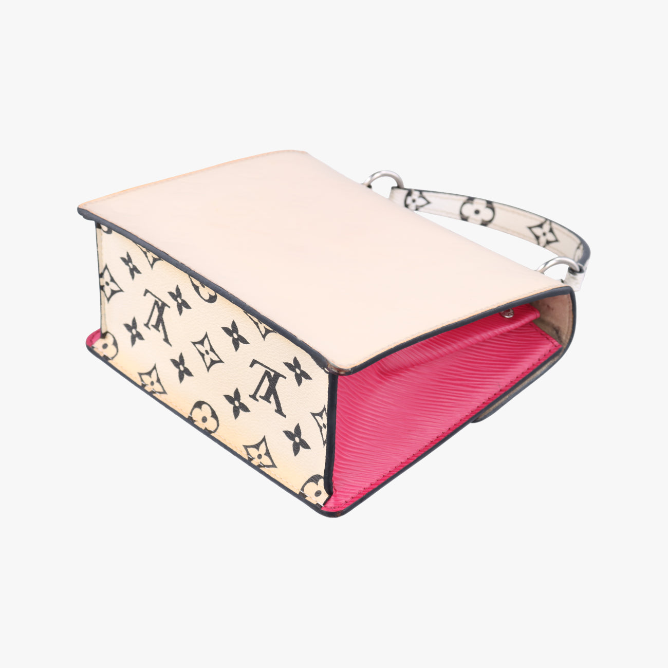 Pre-owned Louis Vuitton Spring Street PM Creme×Rose Vernis×Epi M90454 shoulderbag | stylenewstar