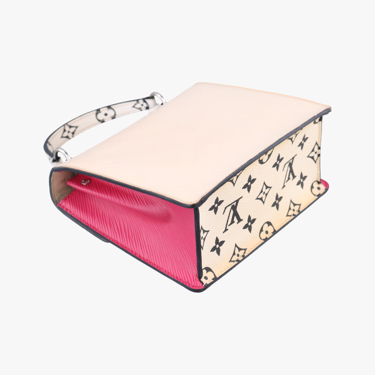 Pre-owned Louis Vuitton Spring Street PM Creme×Rose Vernis×Epi M90454 shoulderbag | stylenewstar