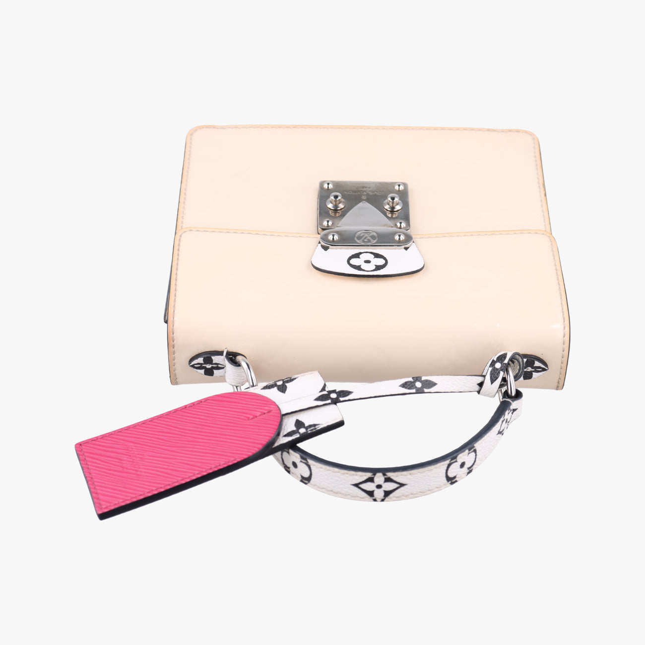 Pre-owned Louis Vuitton Spring Street PM Creme×Rose Vernis×Epi M90454 shoulderbag | stylenewstar