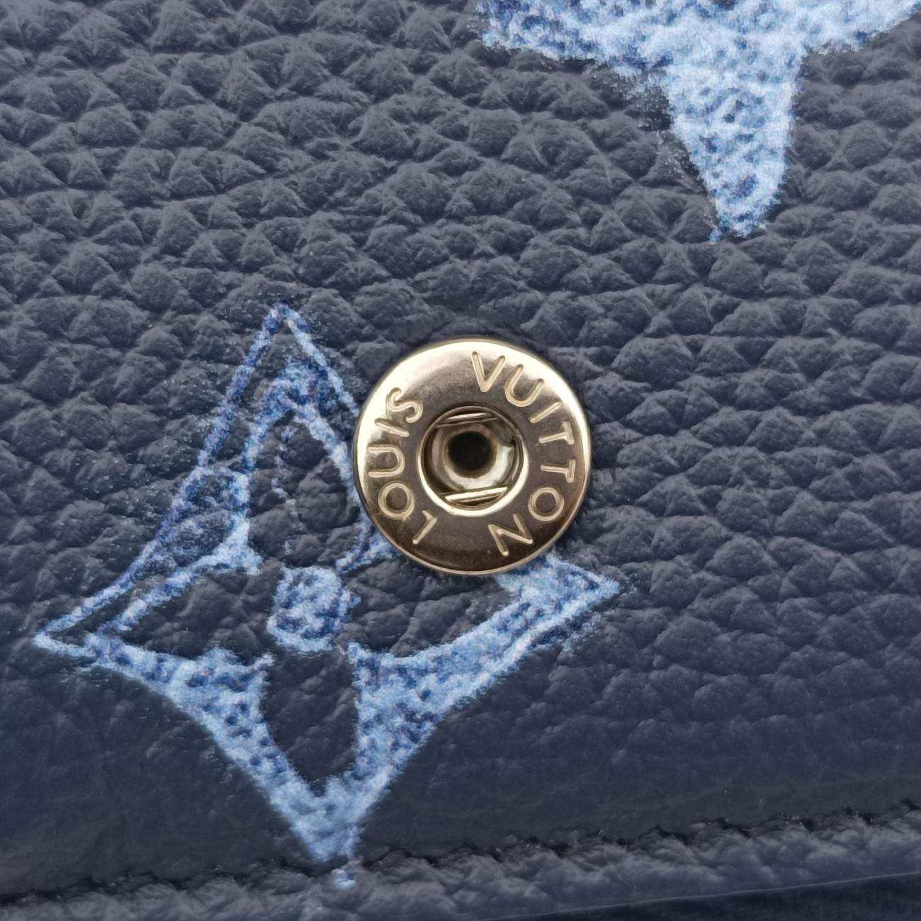 Pre-owned Louis Vuitton Watercolor Phone Pouch Navy Monogram Watercolor M80466 shoulderbag | stylenewstar