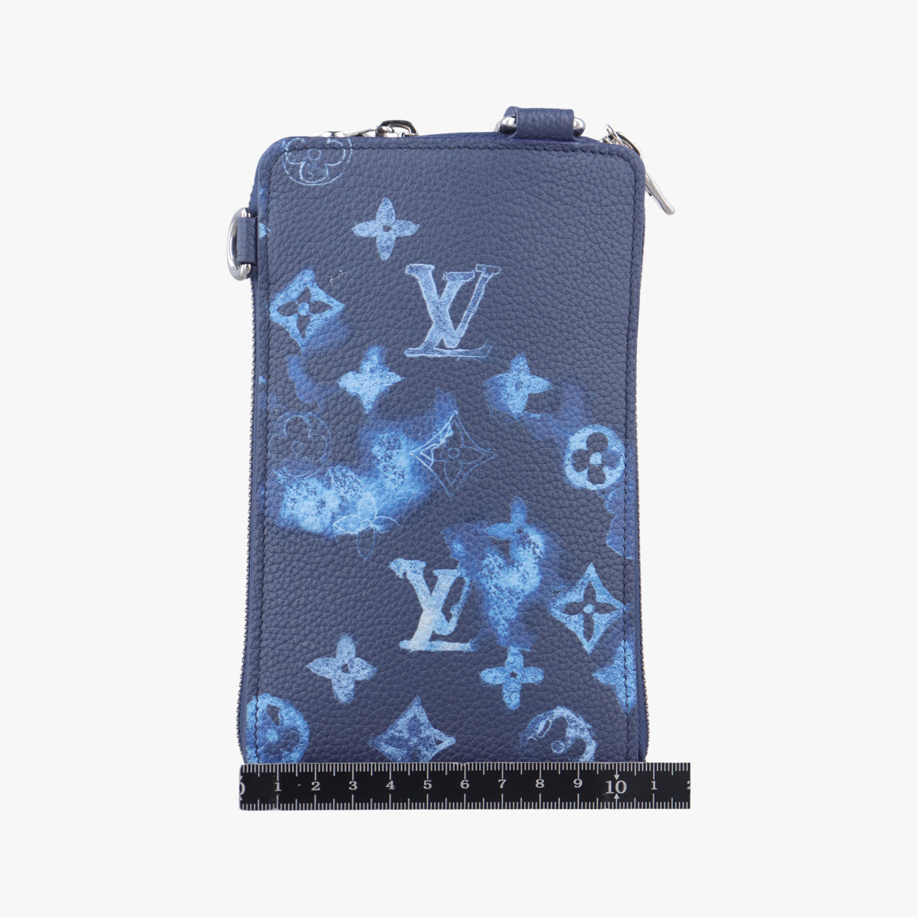 Pre-owned Louis Vuitton Watercolor Phone Pouch Navy Monogram Watercolor M80466 shoulderbag | stylenewstar
