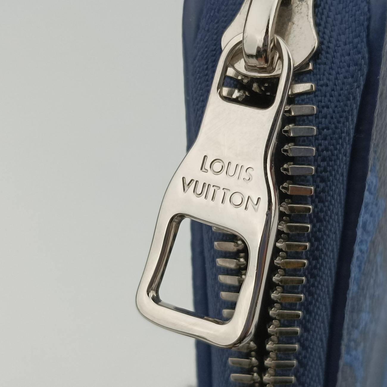 Pre-owned Louis Vuitton Watercolor Phone Pouch Navy Monogram Watercolor M80466 shoulderbag | stylenewstar