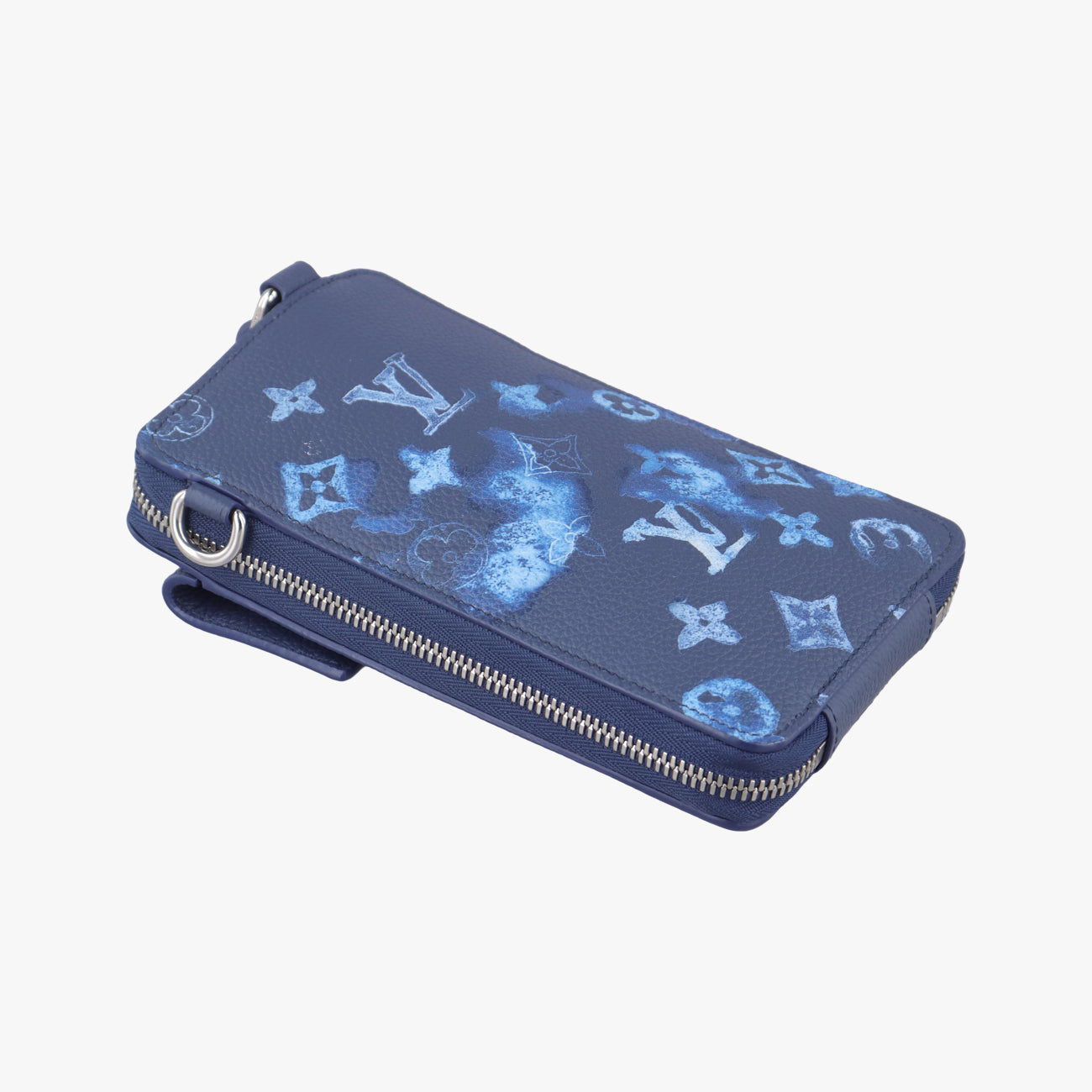 Pre-owned Louis Vuitton Watercolor Phone Pouch Navy Monogram Watercolor M80466 shoulderbag | stylenewstar