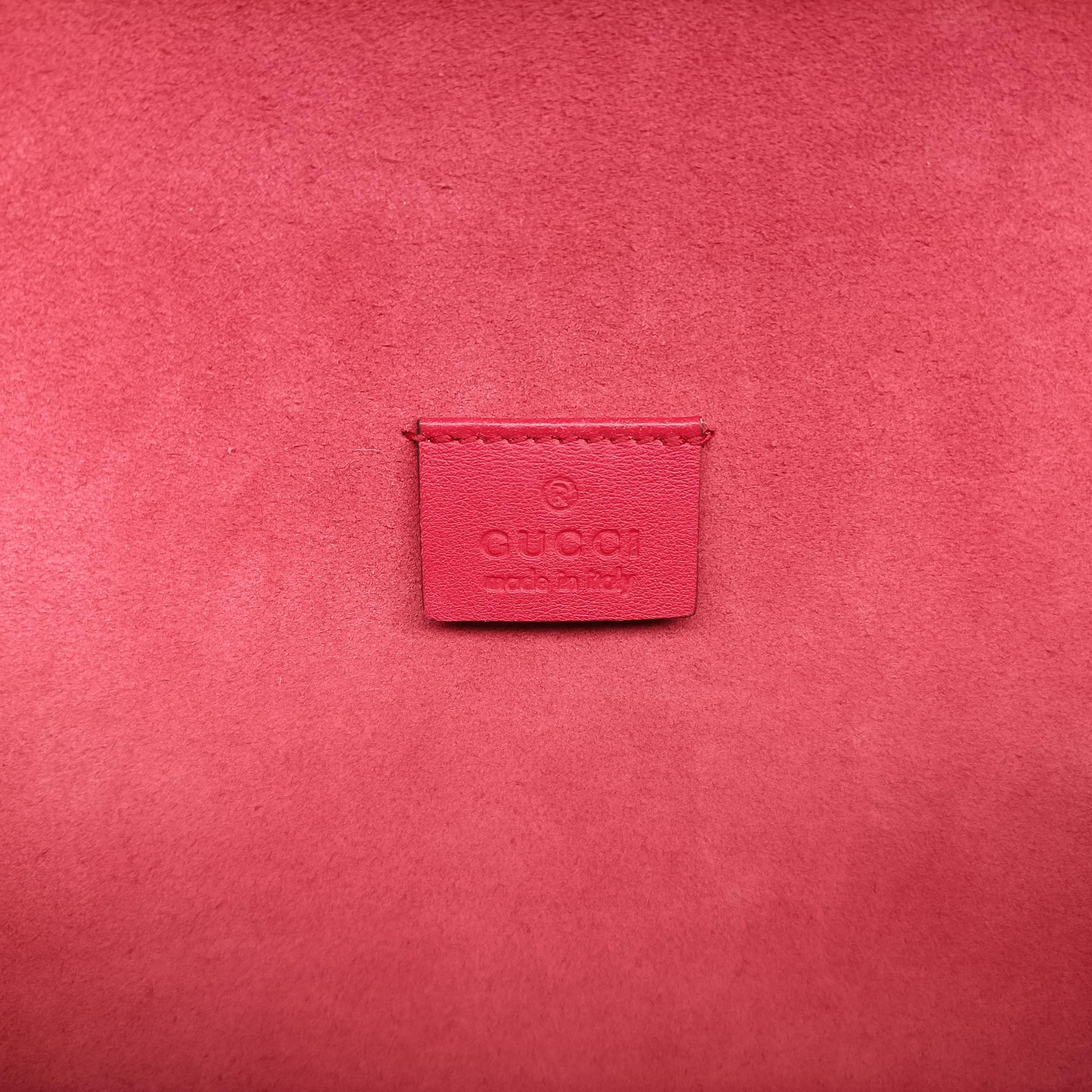 Pre-owned Gucci Dionysus beige×red Suede x leather 400249 shoulderbag | stylenewstar