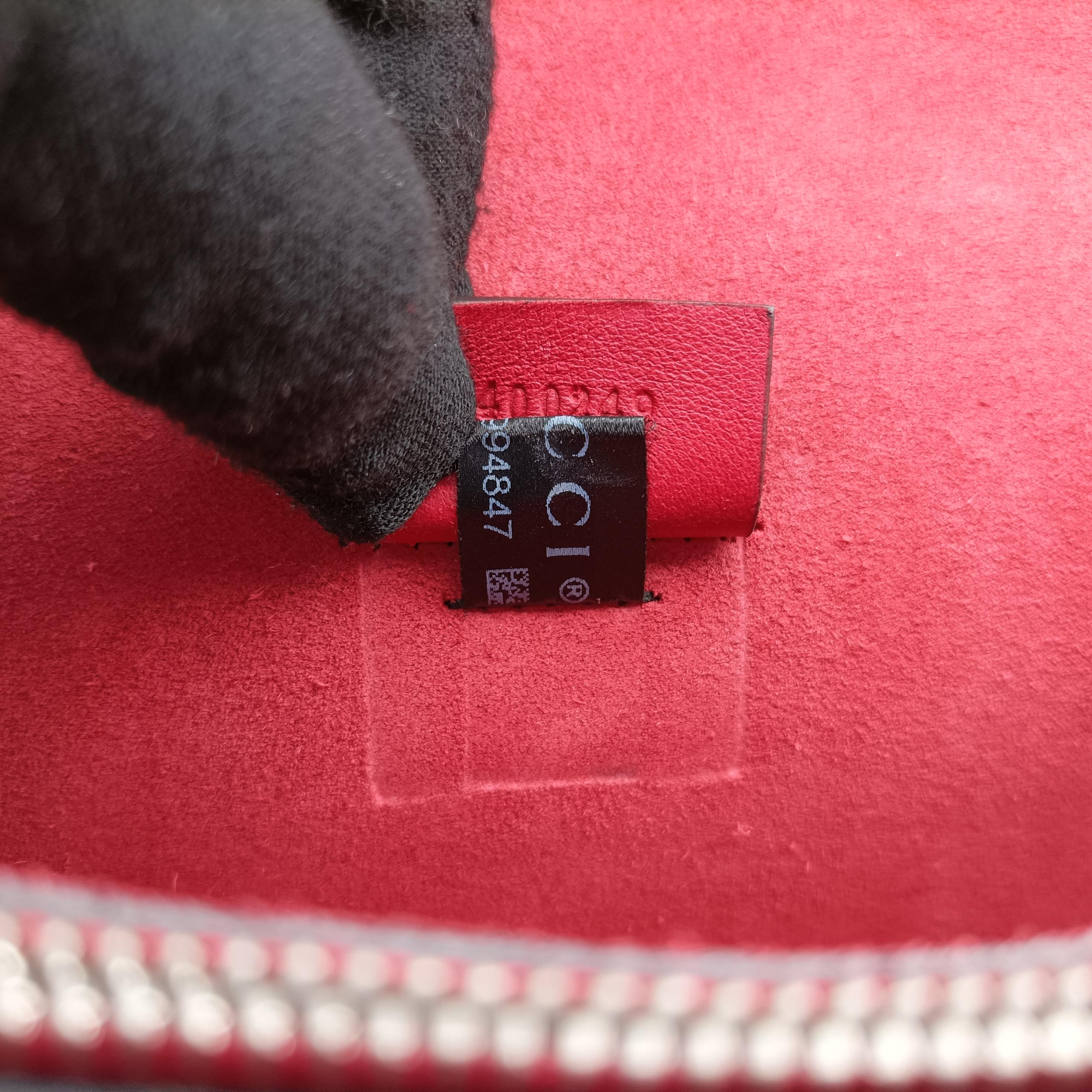 Pre-owned Gucci Dionysus beige×red Suede x leather 400249 shoulderbag | stylenewstar