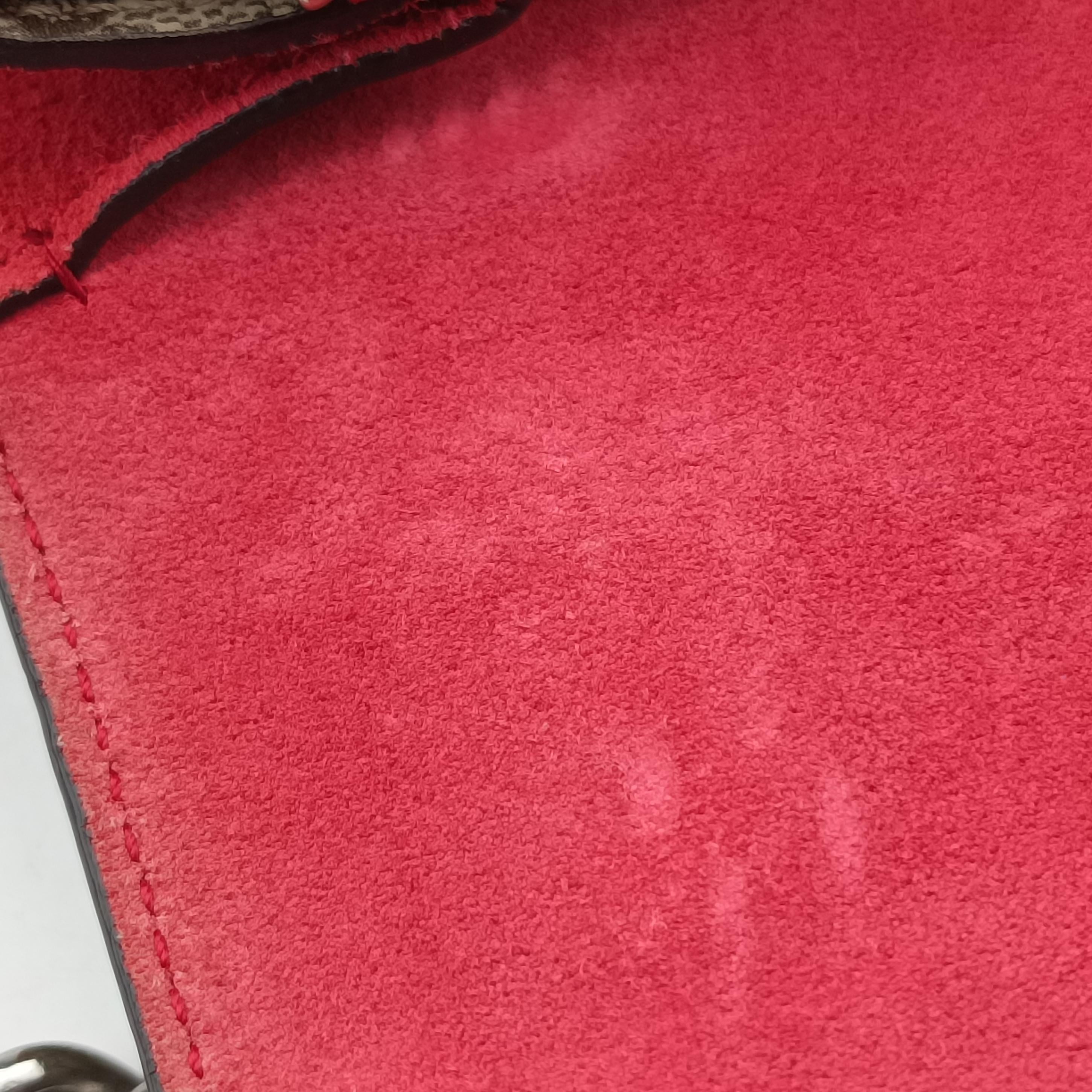 Pre-owned Gucci Dionysus beige×red Suede x leather 400249 shoulderbag | stylenewstar