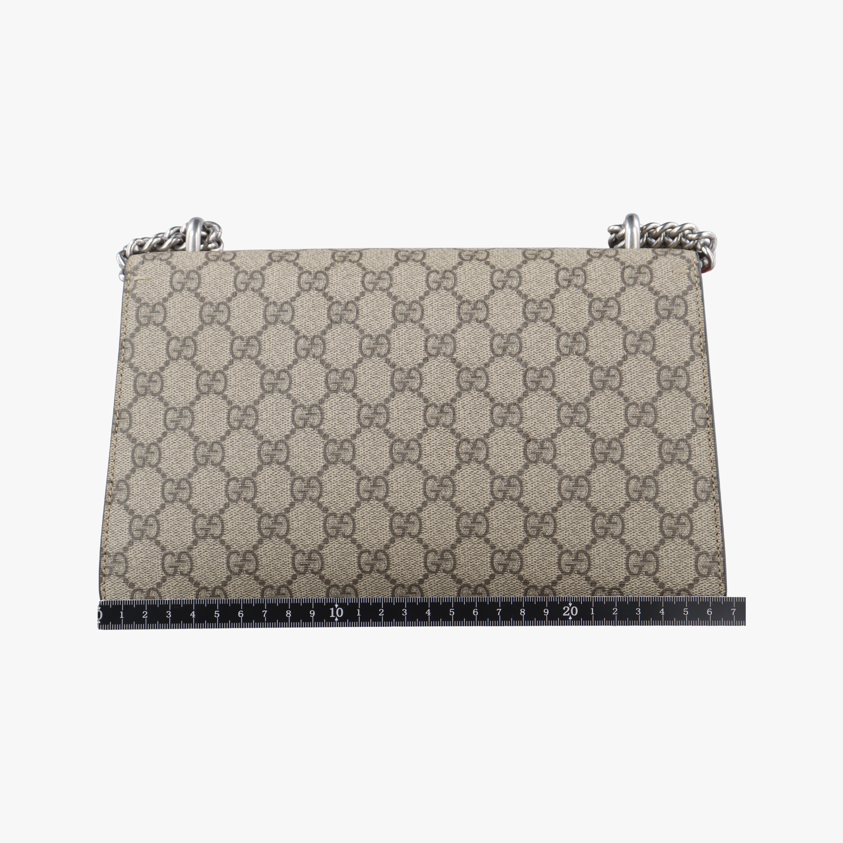 Pre-owned Gucci Dionysus beige×red Suede x leather 400249 shoulderbag | stylenewstar