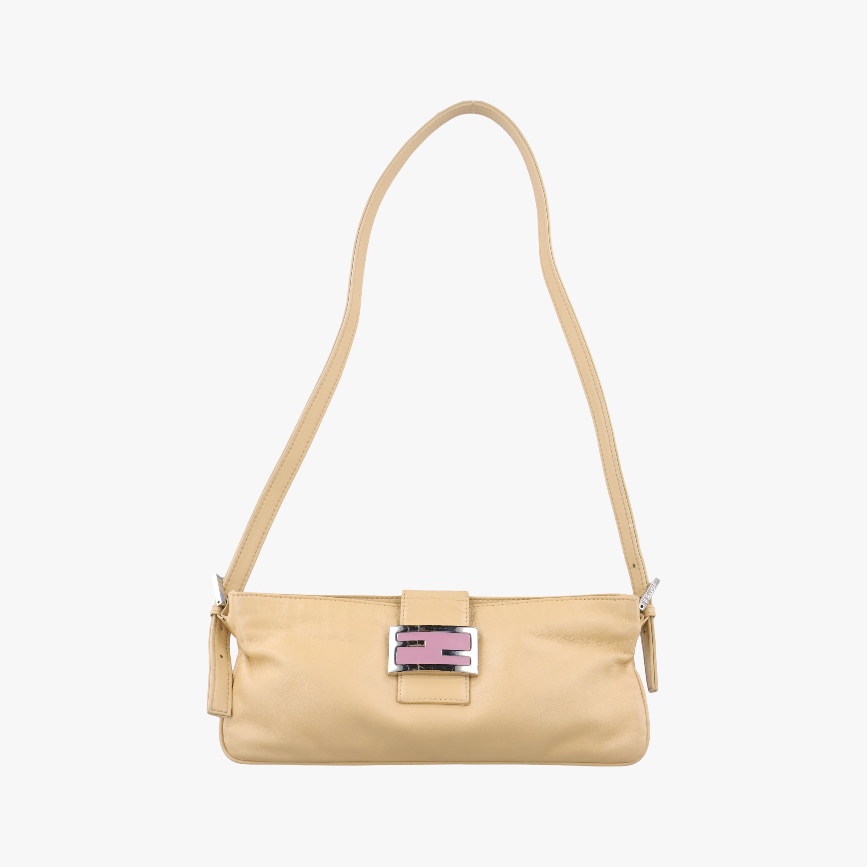 Pre-owned Fendi Baguette Yellow Leather 26685 shoulderbag | stylenewstar