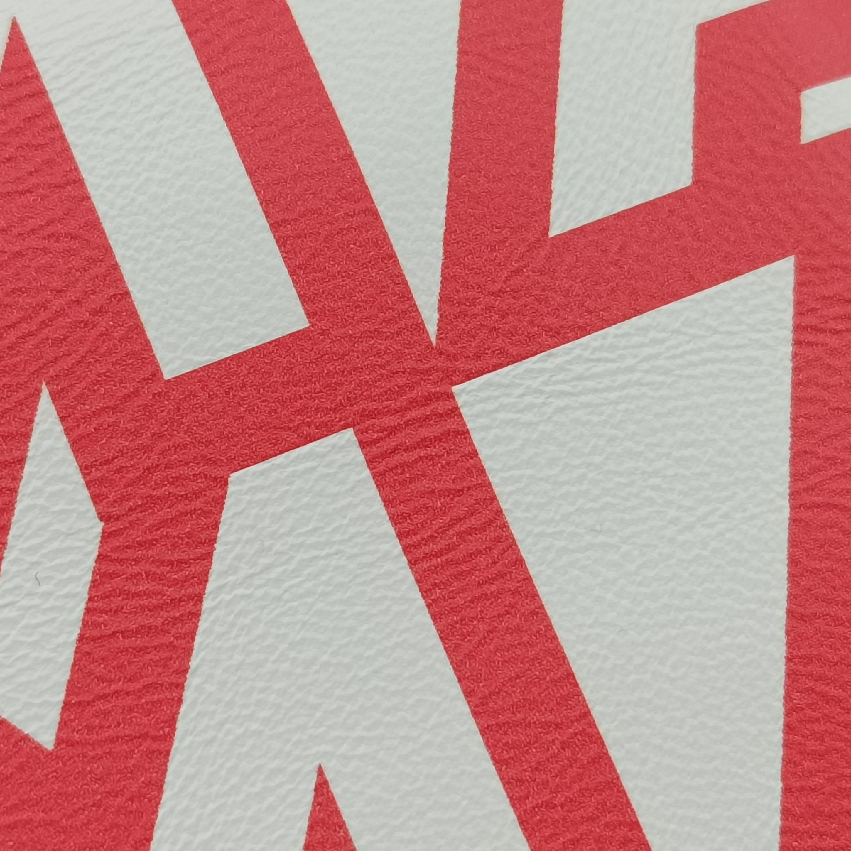 Pre-owned Fendi BAGUETTE Red×white Leather 7AS142 shoulderbag | stylenewstar