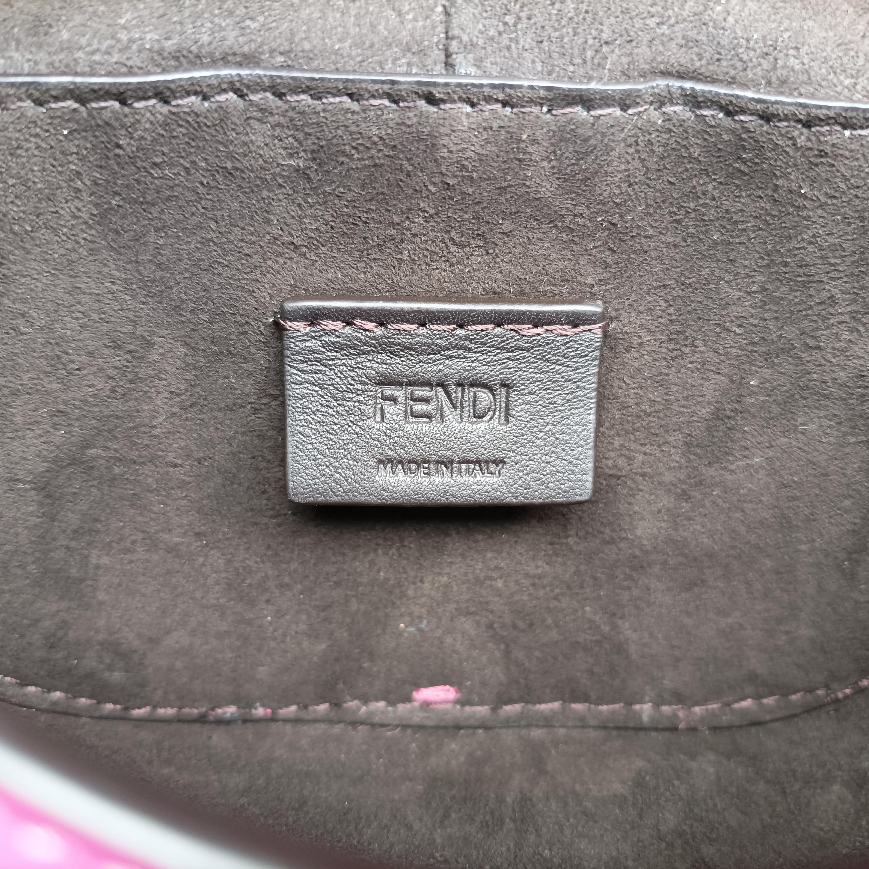 Pre-owned Fendi C'mon Small Pink Leather 7AS219 shoulderbag | stylenewstar