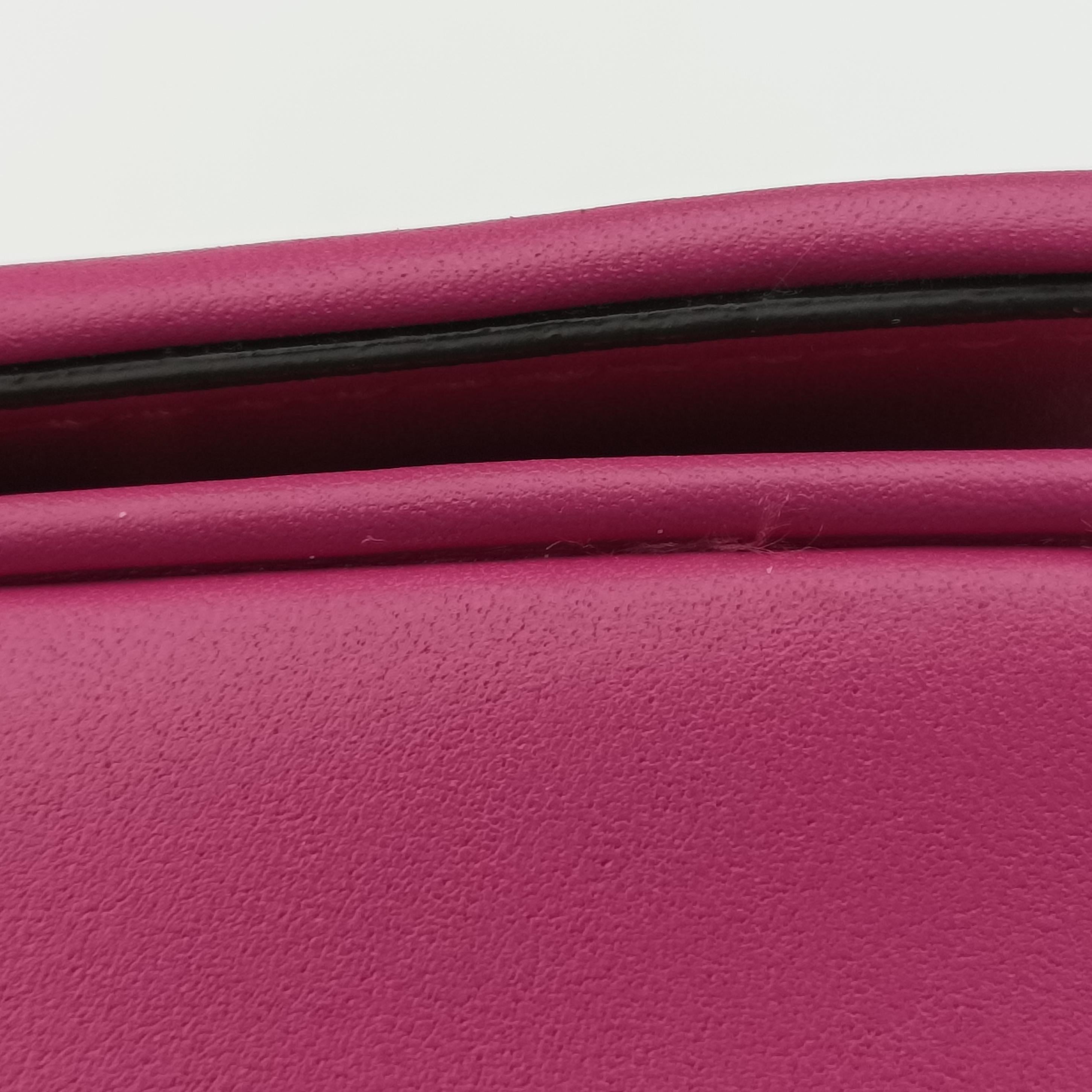 Pre-owned Fendi C'mon Small Pink Leather 7AS219 shoulderbag | stylenewstar