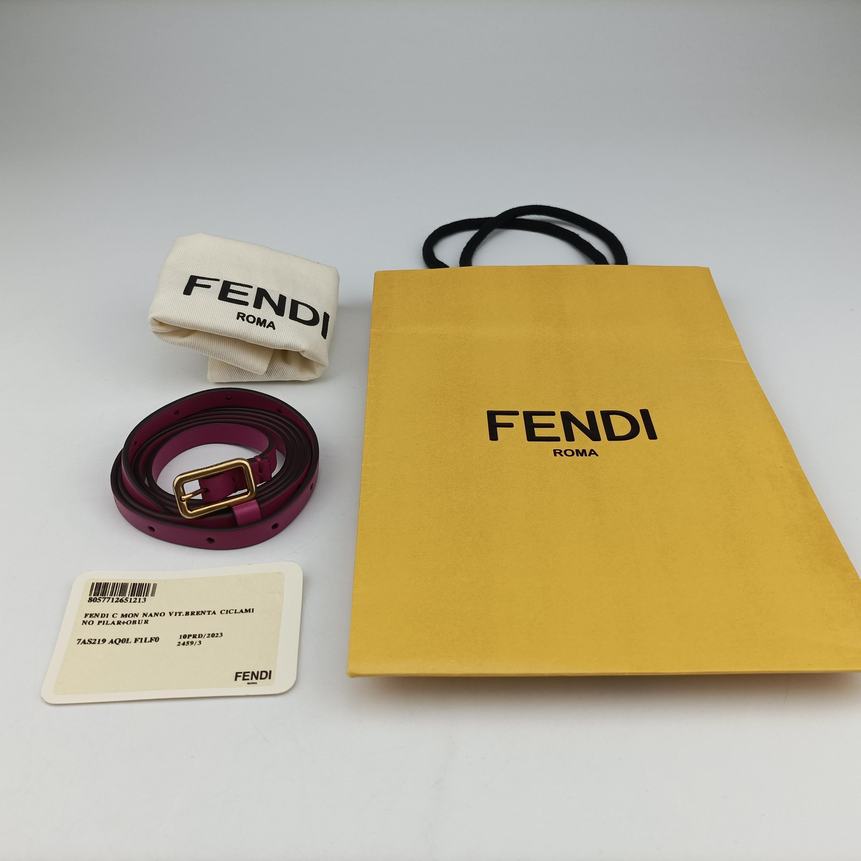 Pre-owned Fendi C'mon Small Pink Leather 7AS219 shoulderbag | stylenewstar
