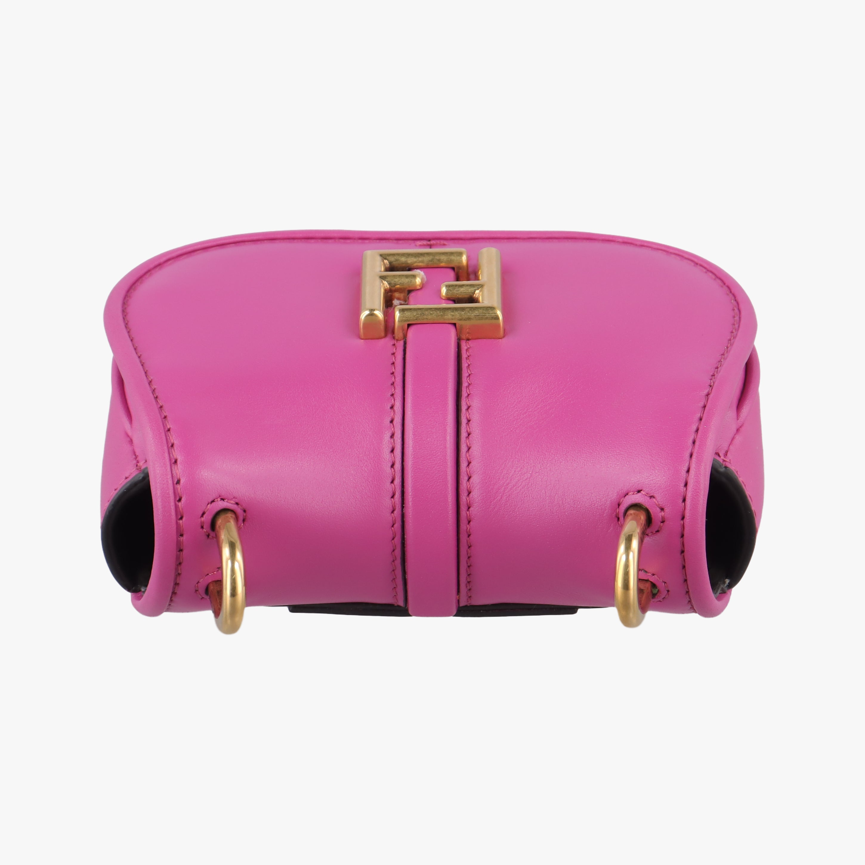 Pre-owned Fendi C'mon Small Pink Leather 7AS219 shoulderbag | stylenewstar