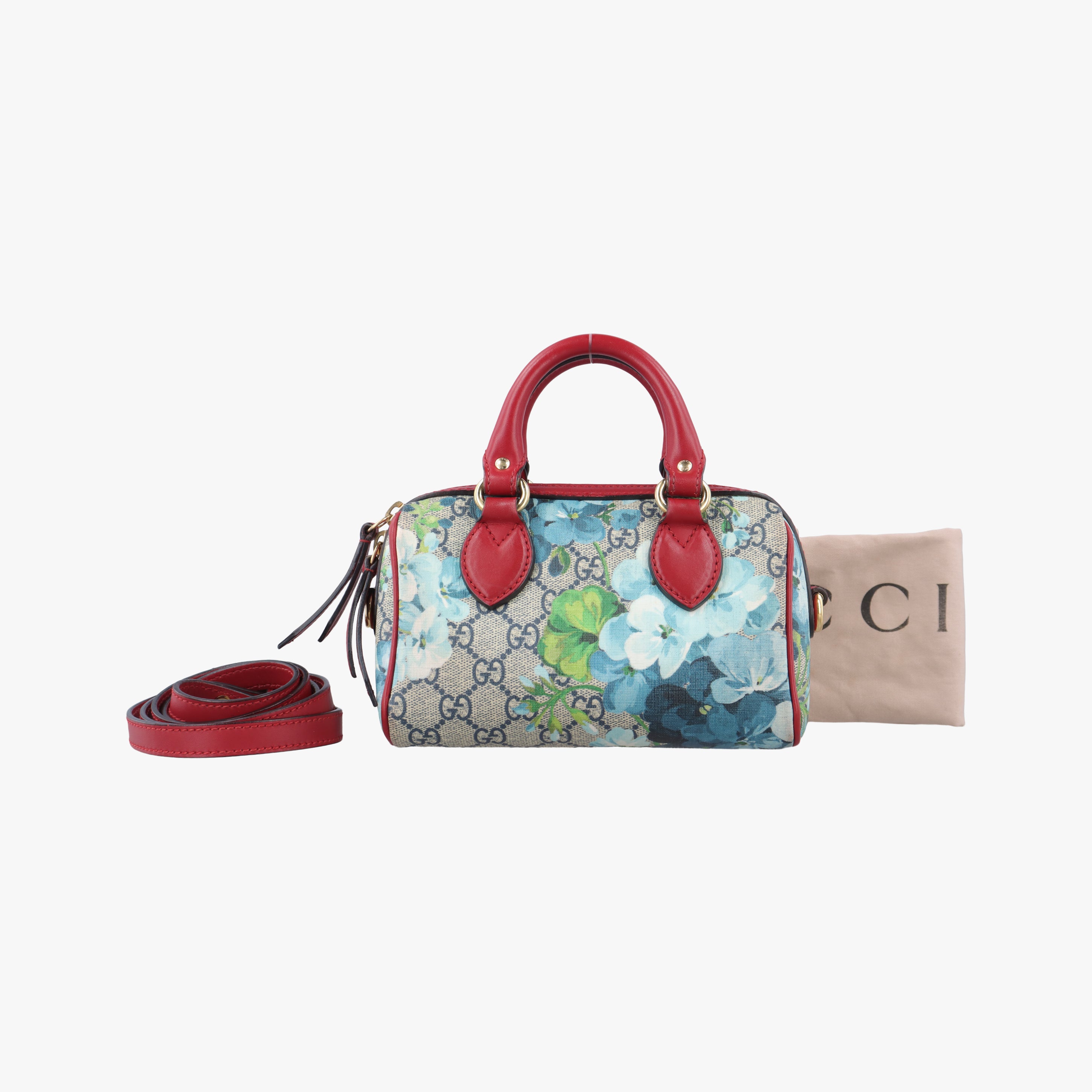 Pre-owned Gucci GG Blooms beige×Multicolour PVC coated canvas 432123 shoulderbag | stylenewstar