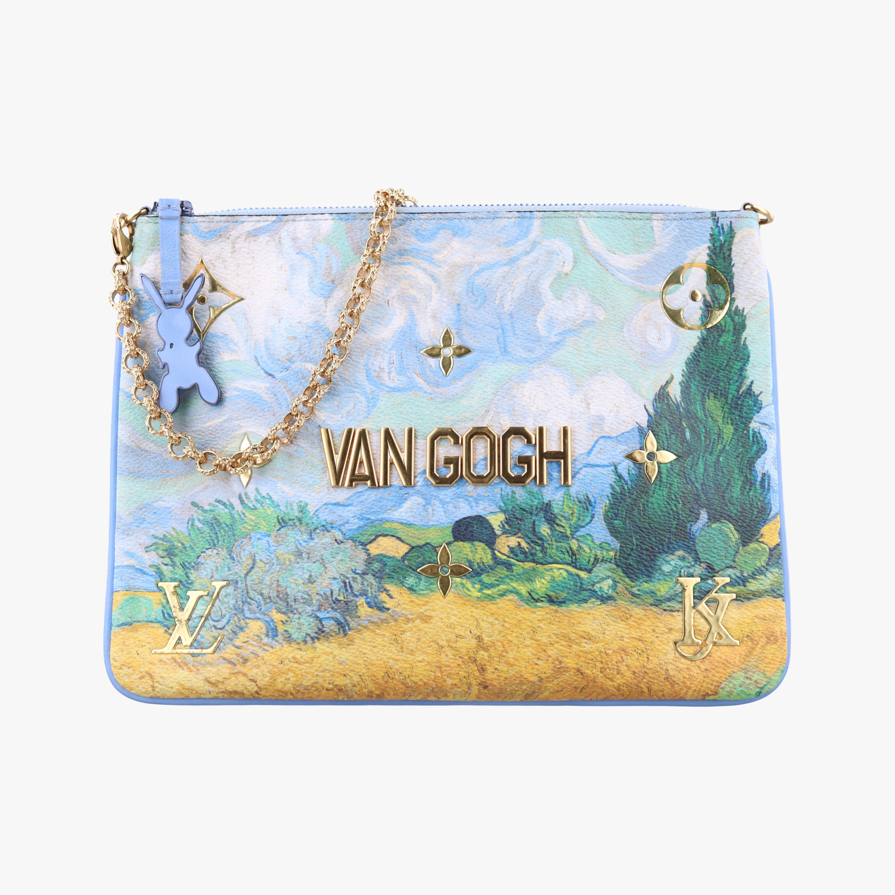 Pre-owned Louis Vuitton Masters Collection Pochette Pla Van Gogh Multicolor Coated canvas x leather M64620 handbag | stylenewstar