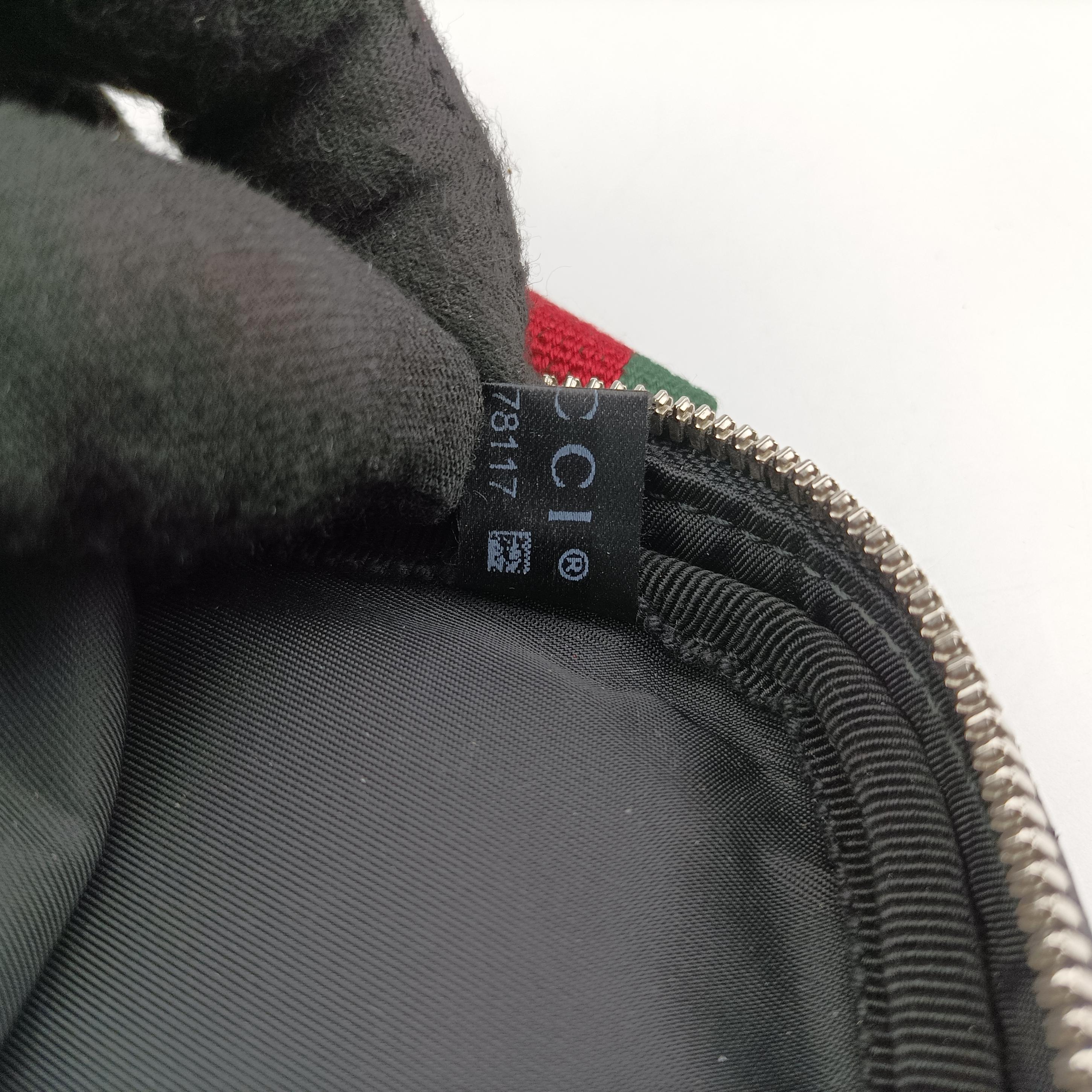 Pre-owned Gucci GG Supreme Web Brown Canvas×Leather 450956 bum bag/waist bag | stylenewstar