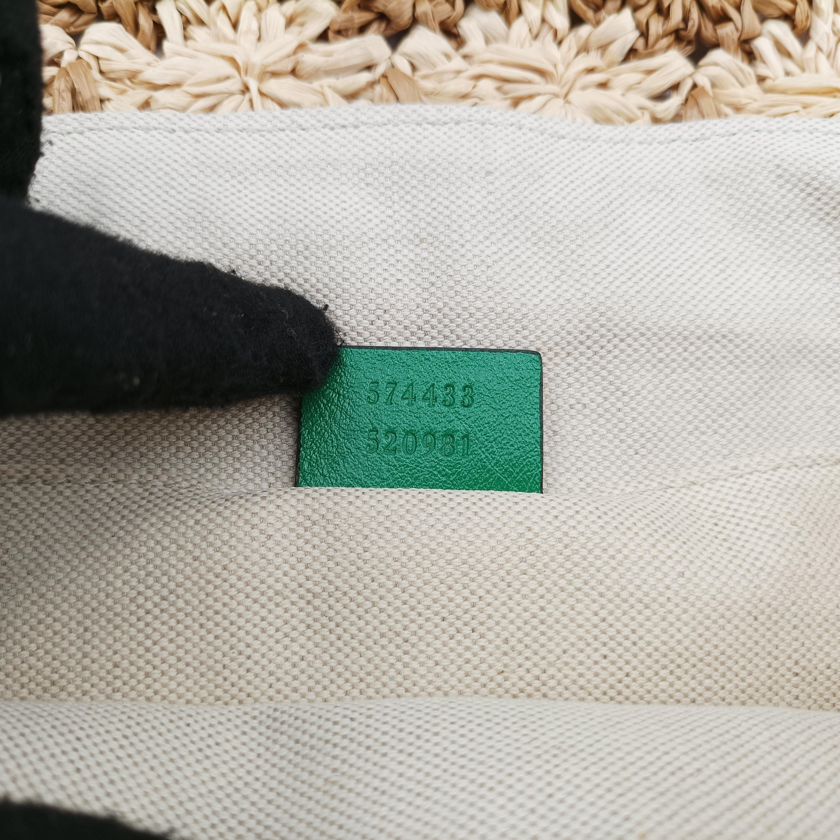 Secondhand Gucci GG Marmont Multicolour straw 574433 shoulderbag | stylenewstar