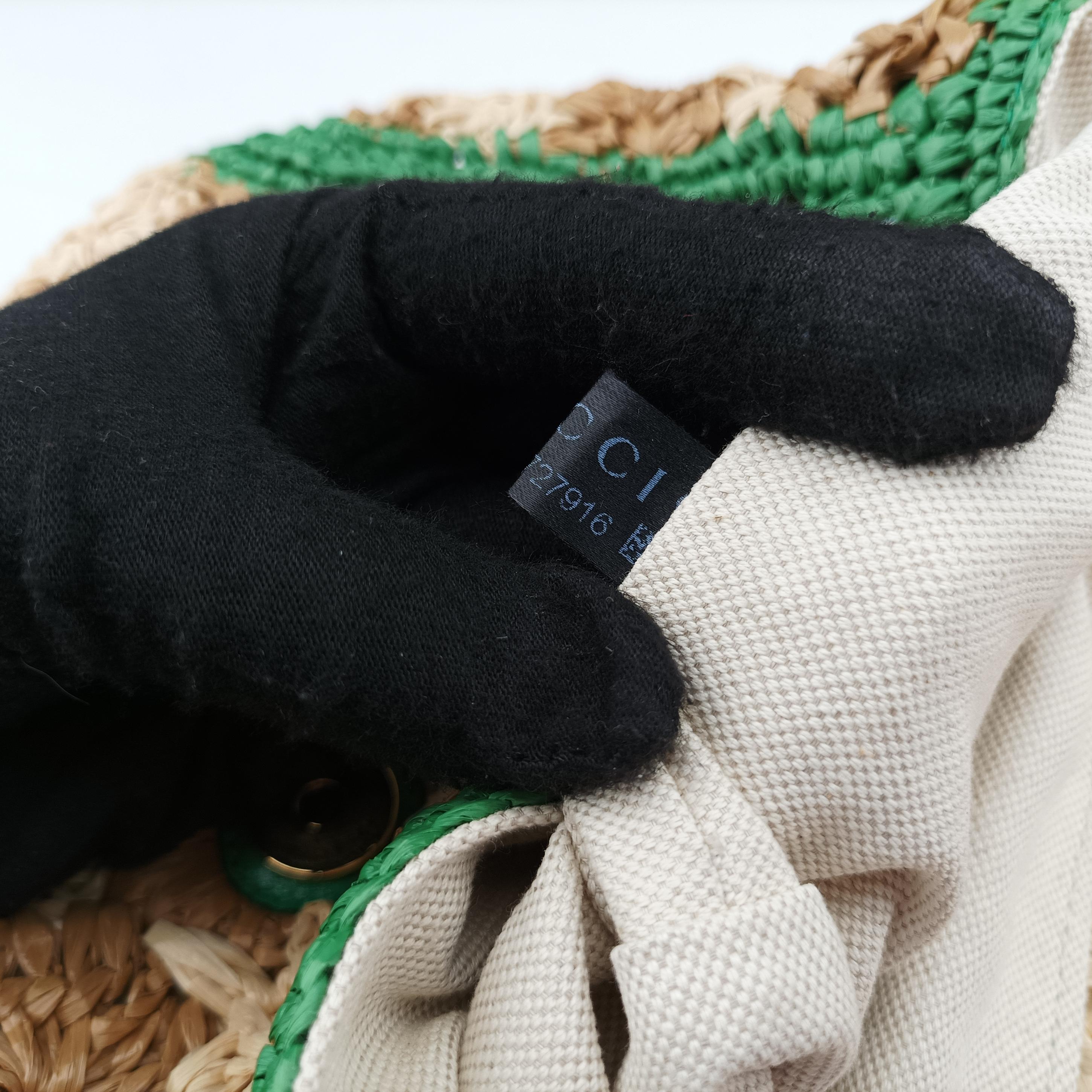 Secondhand Gucci GG Marmont Multicolour straw 574433 shoulderbag | stylenewstar