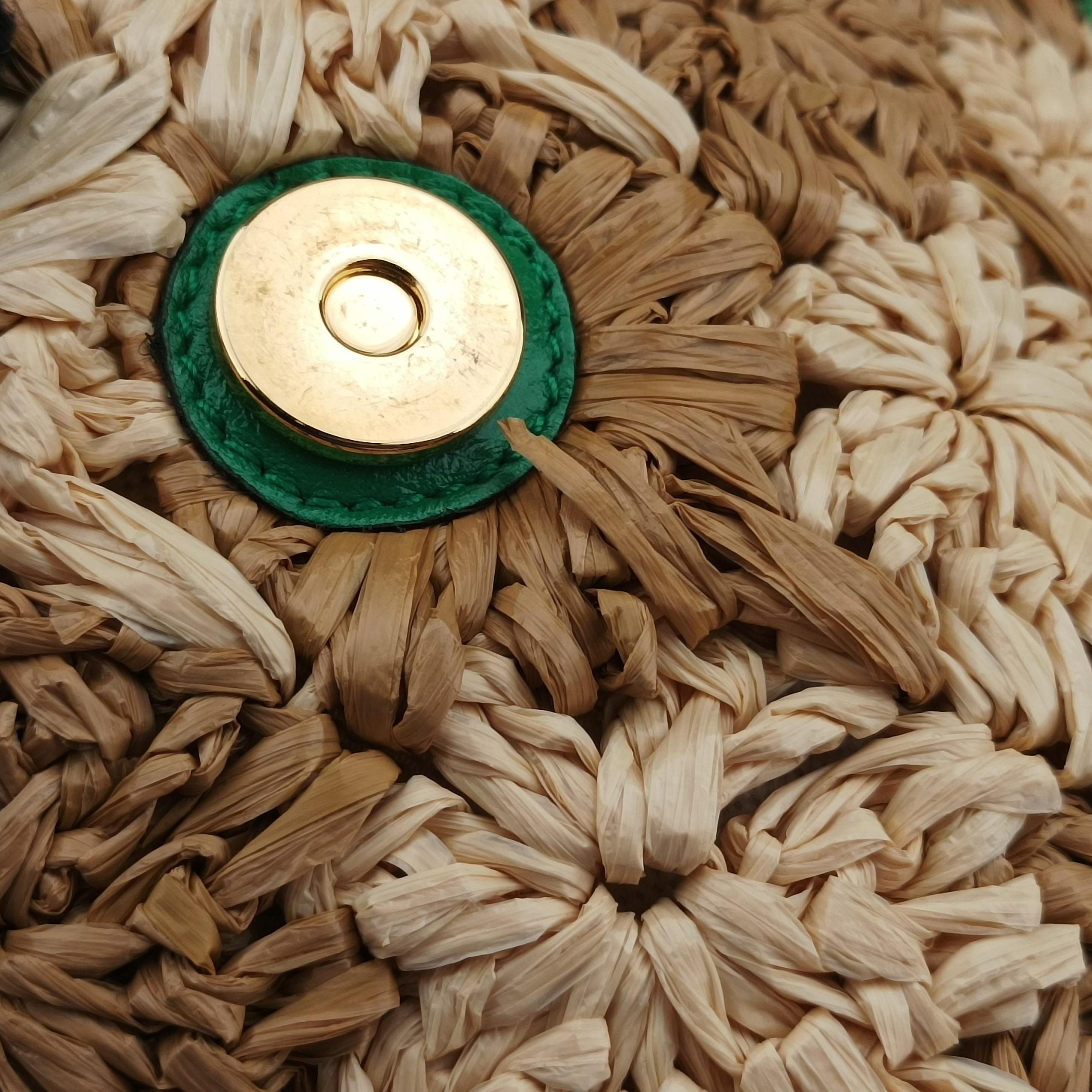 Secondhand Gucci GG Marmont Multicolour straw 574433 shoulderbag | stylenewstar