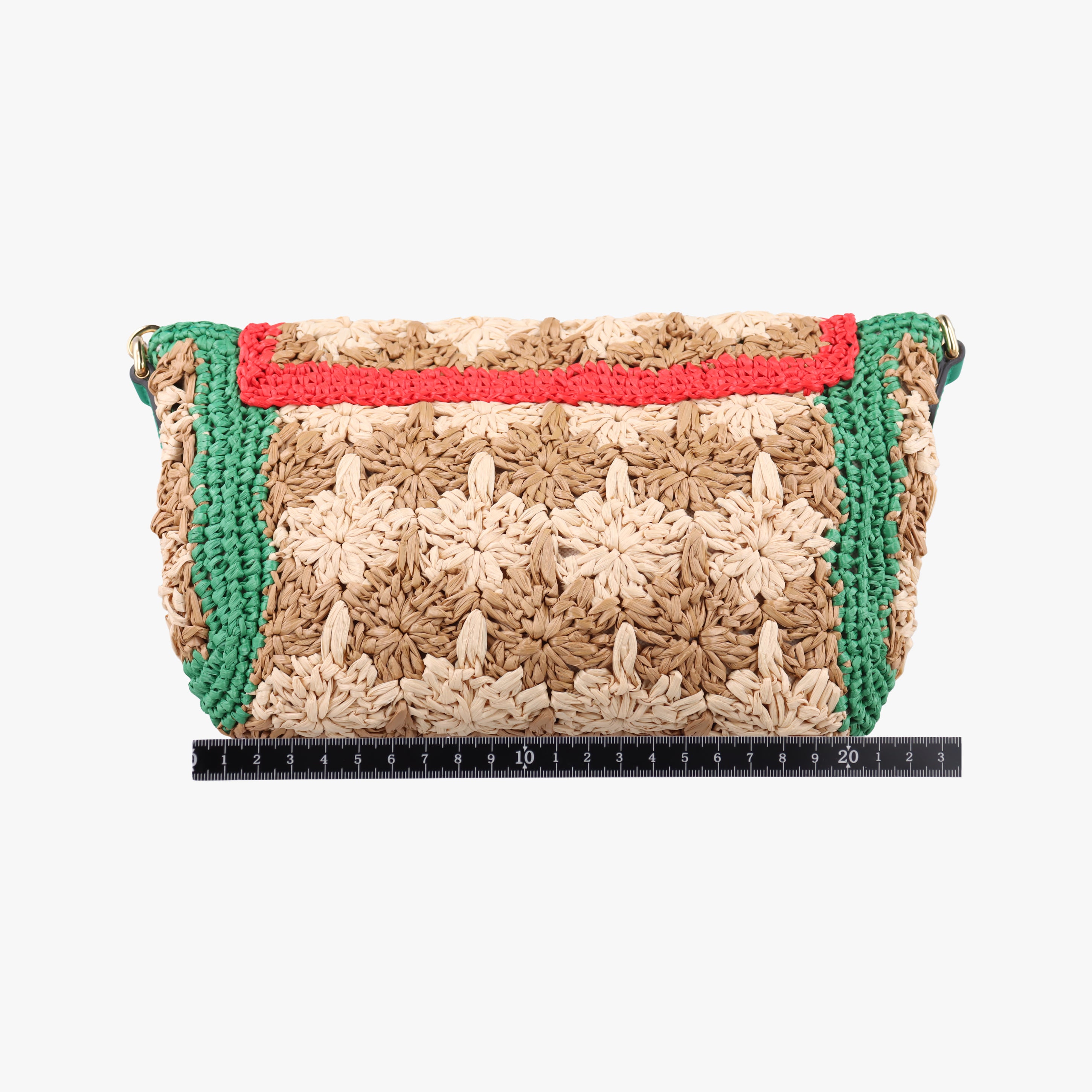 Secondhand Gucci GG Marmont Multicolour straw 574433 shoulderbag | stylenewstar
