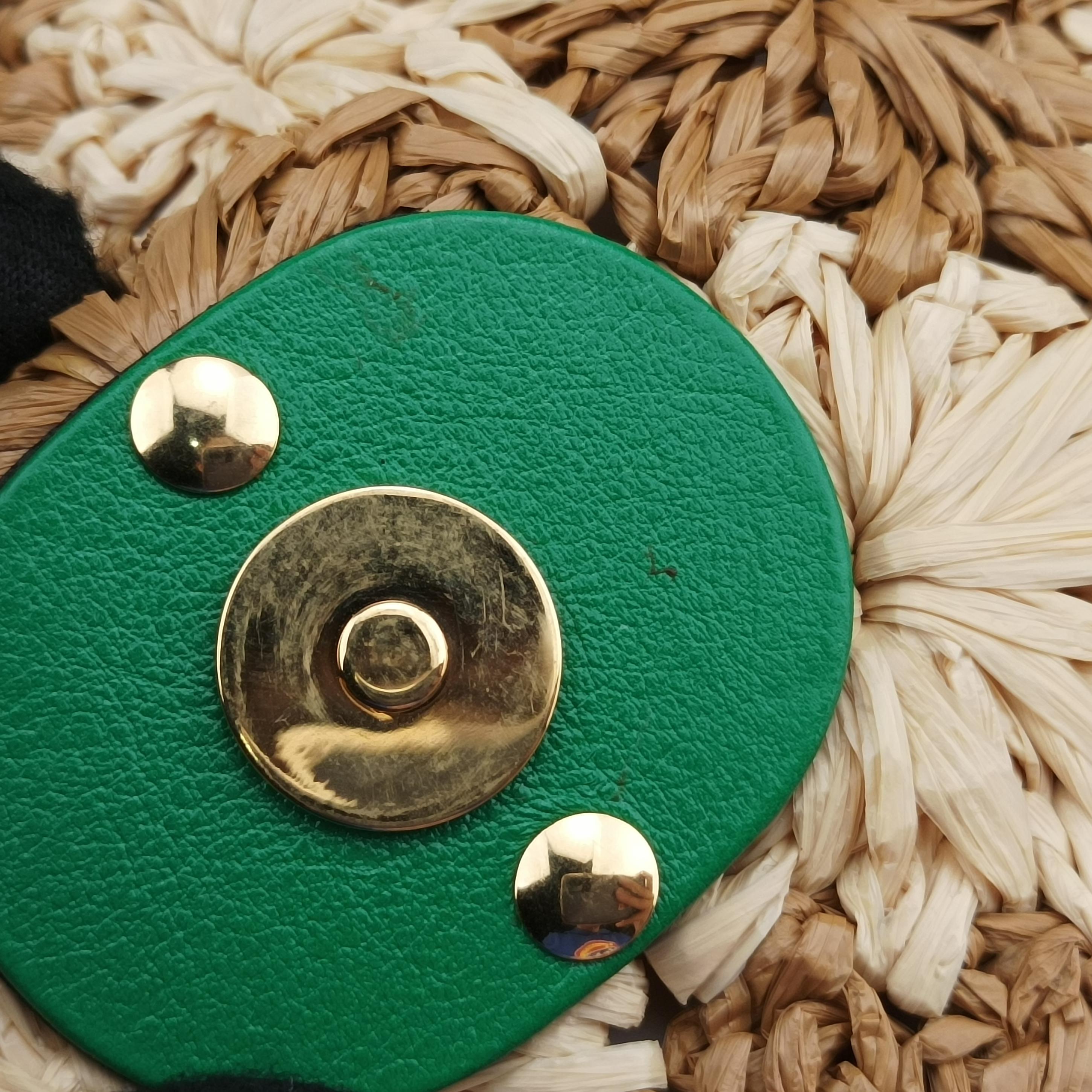 Secondhand Gucci GG Marmont Multicolour straw 574433 shoulderbag | stylenewstar