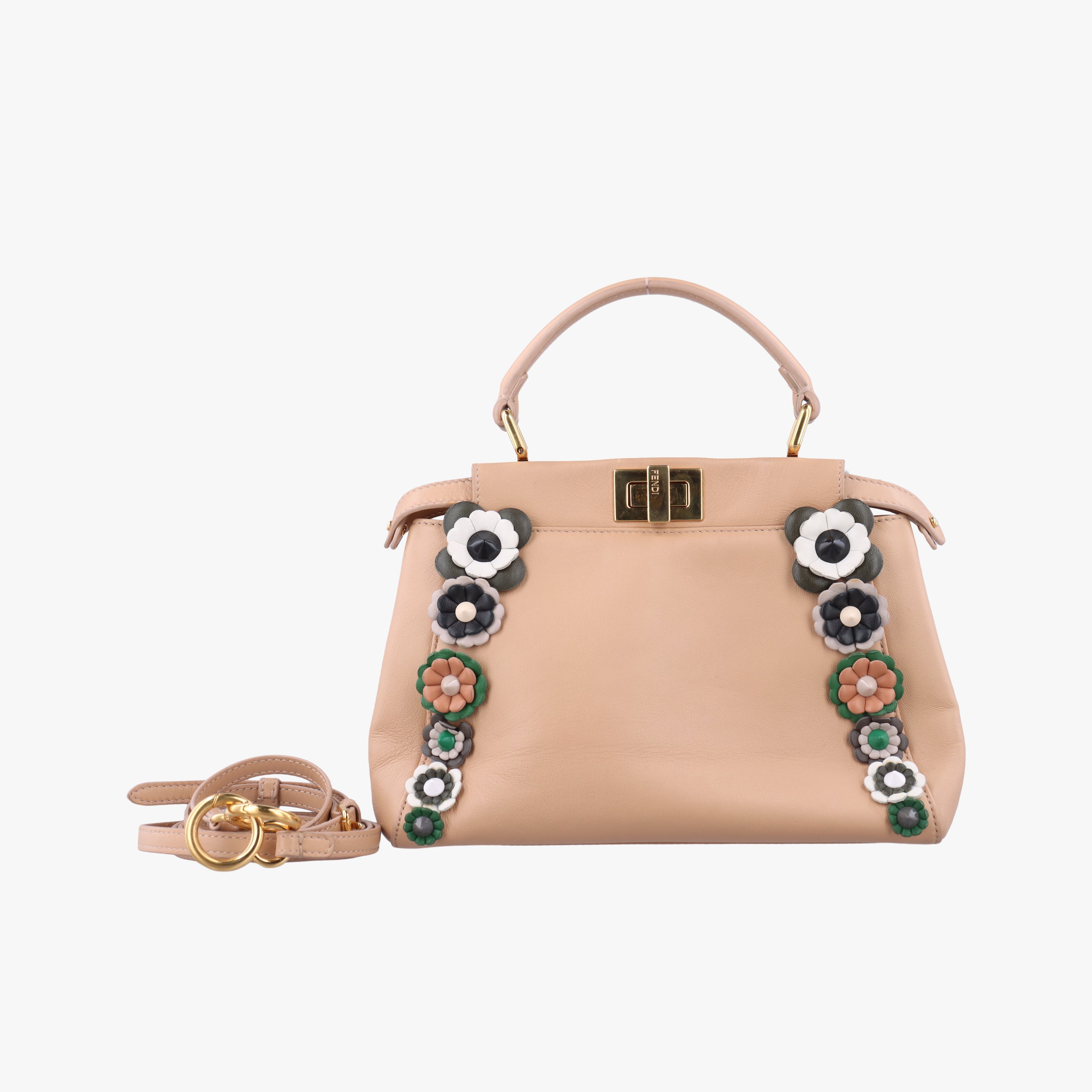 Vintage Fendi PEEKABOO Brown×マルチカラー Leather 8BN244 shoulderbag | stylenewstar