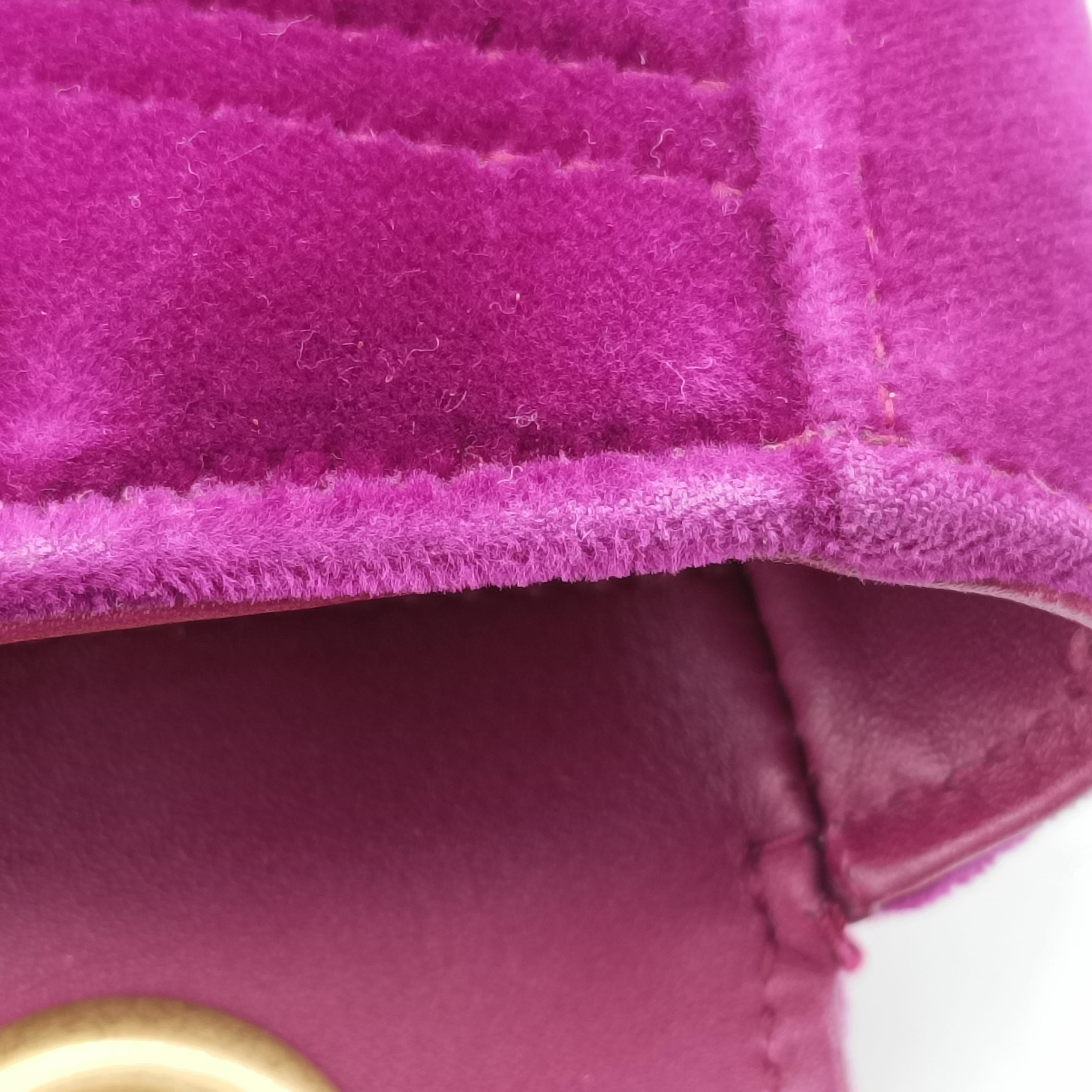 Secondhand Gucci GG Marmont Purple velour 443497 shoulderbag | stylenewstar