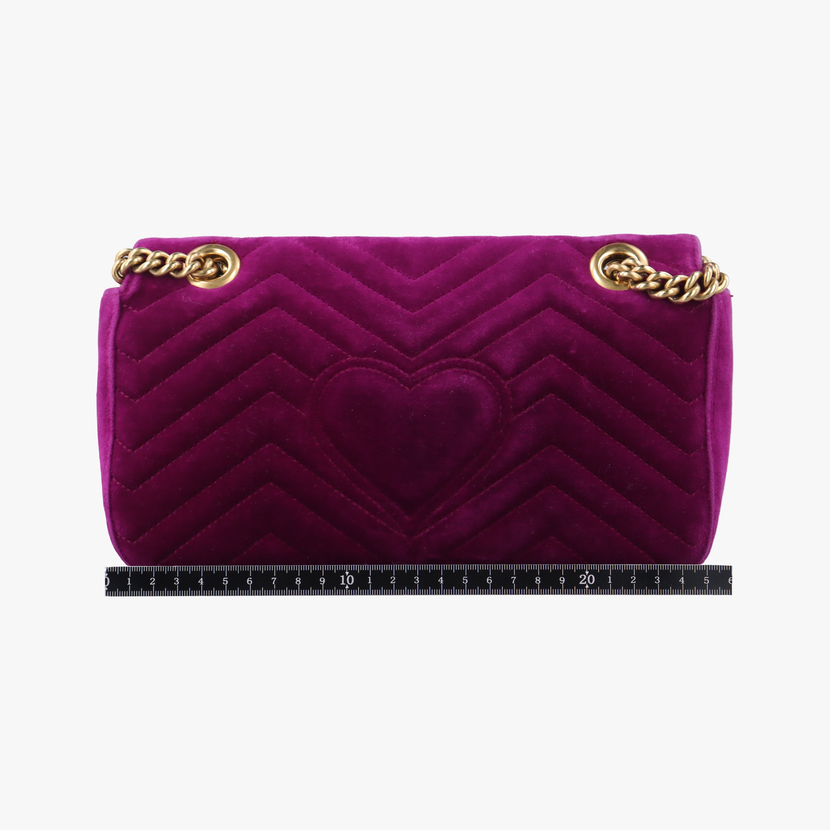 Secondhand Gucci GG Marmont Purple velour 443497 shoulderbag | stylenewstar