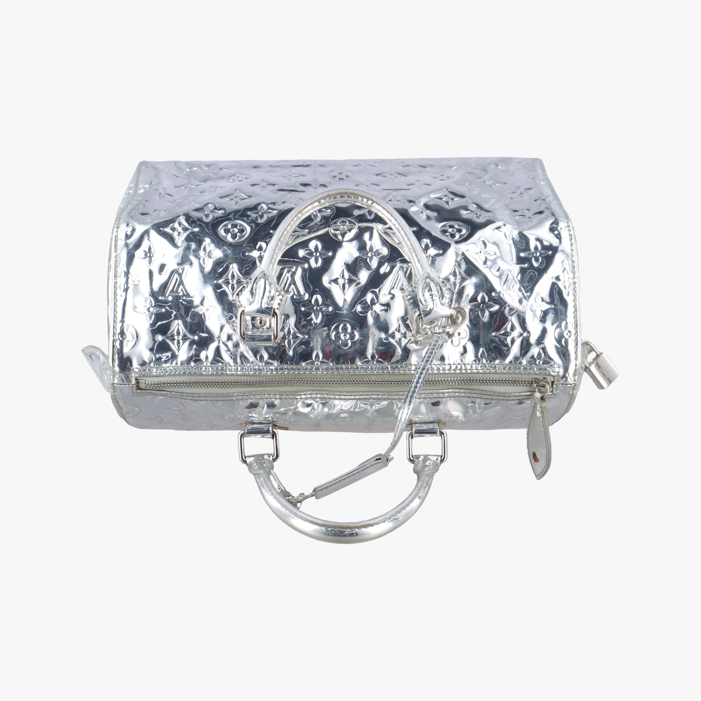 Secondhand Louis Vuitton Speedy 30 Silver Monogram Miroir M95271 handbag | stylenewstar