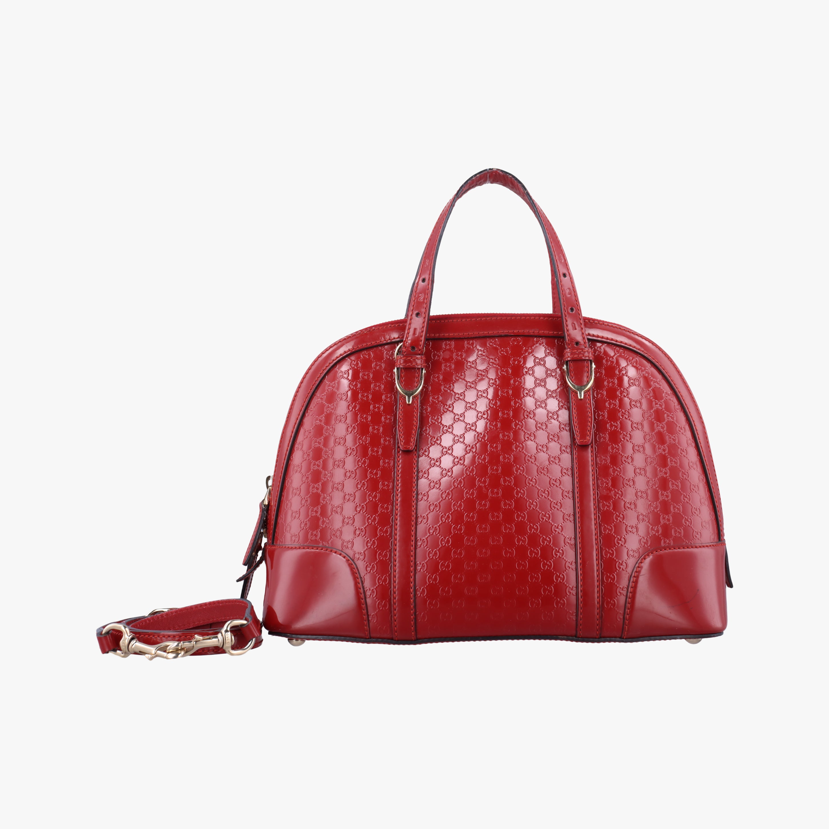 Vintage Gucci Microguccissima Red Patent 309617 shoulderbag | stylenewstar