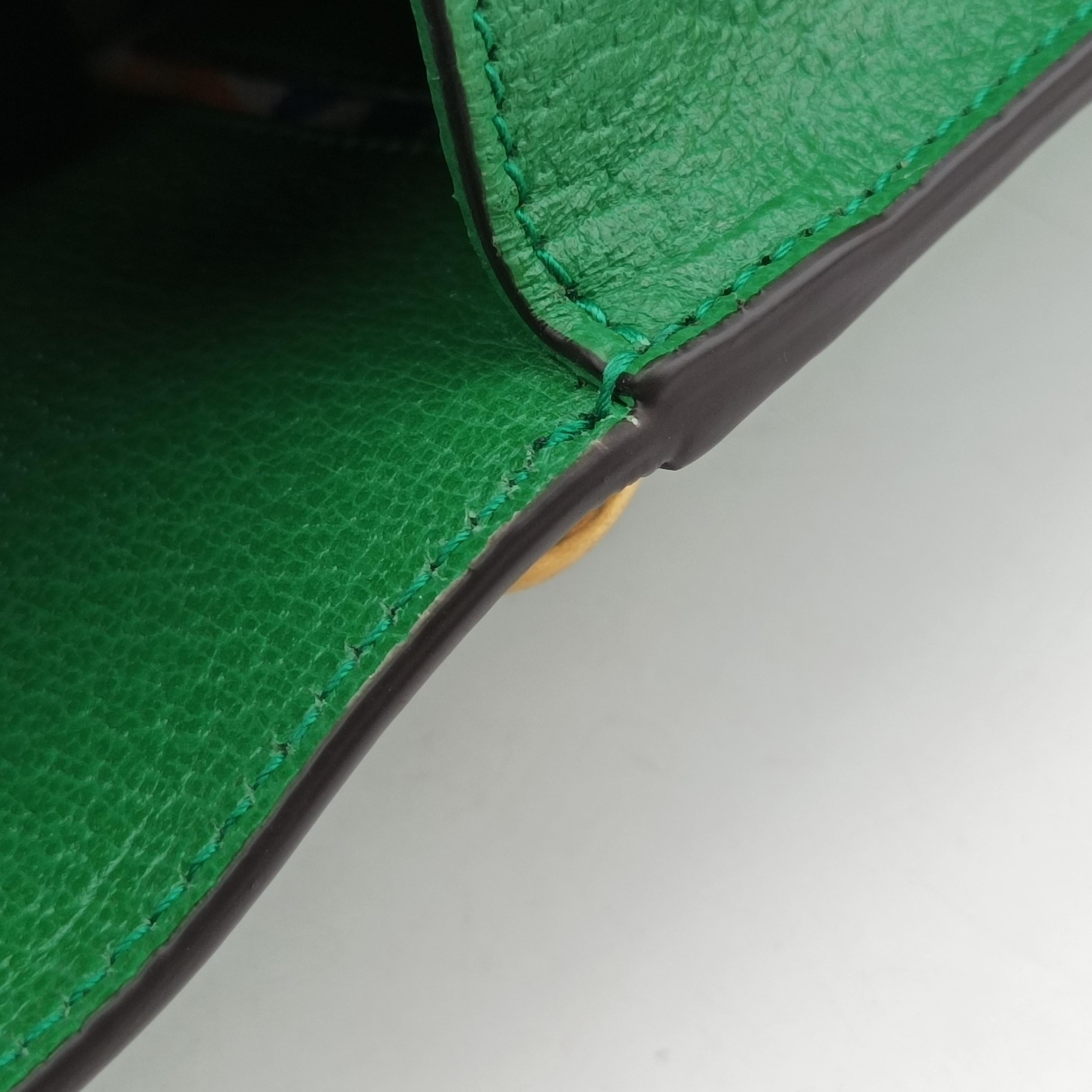 Pre-owned Gucci Gucci ×adidas Mini Green Leather 721794 shoulderbag | stylenewstar