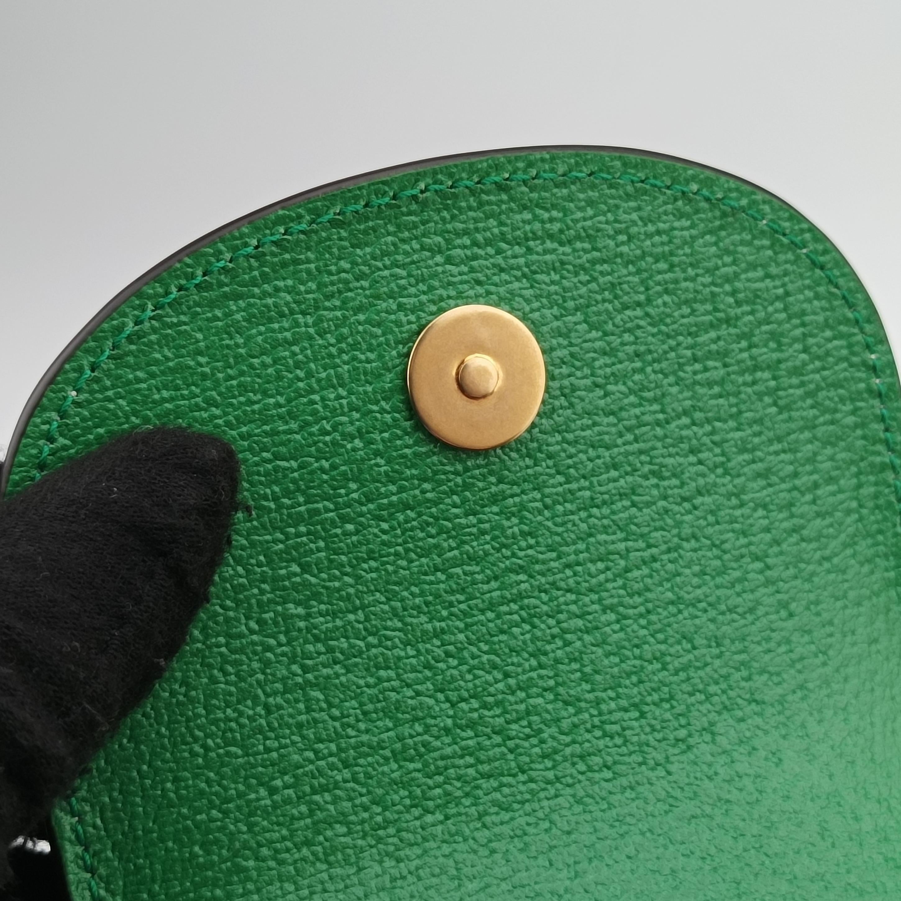 Pre-owned Gucci Gucci ×adidas Mini Green Leather 721794 shoulderbag | stylenewstar