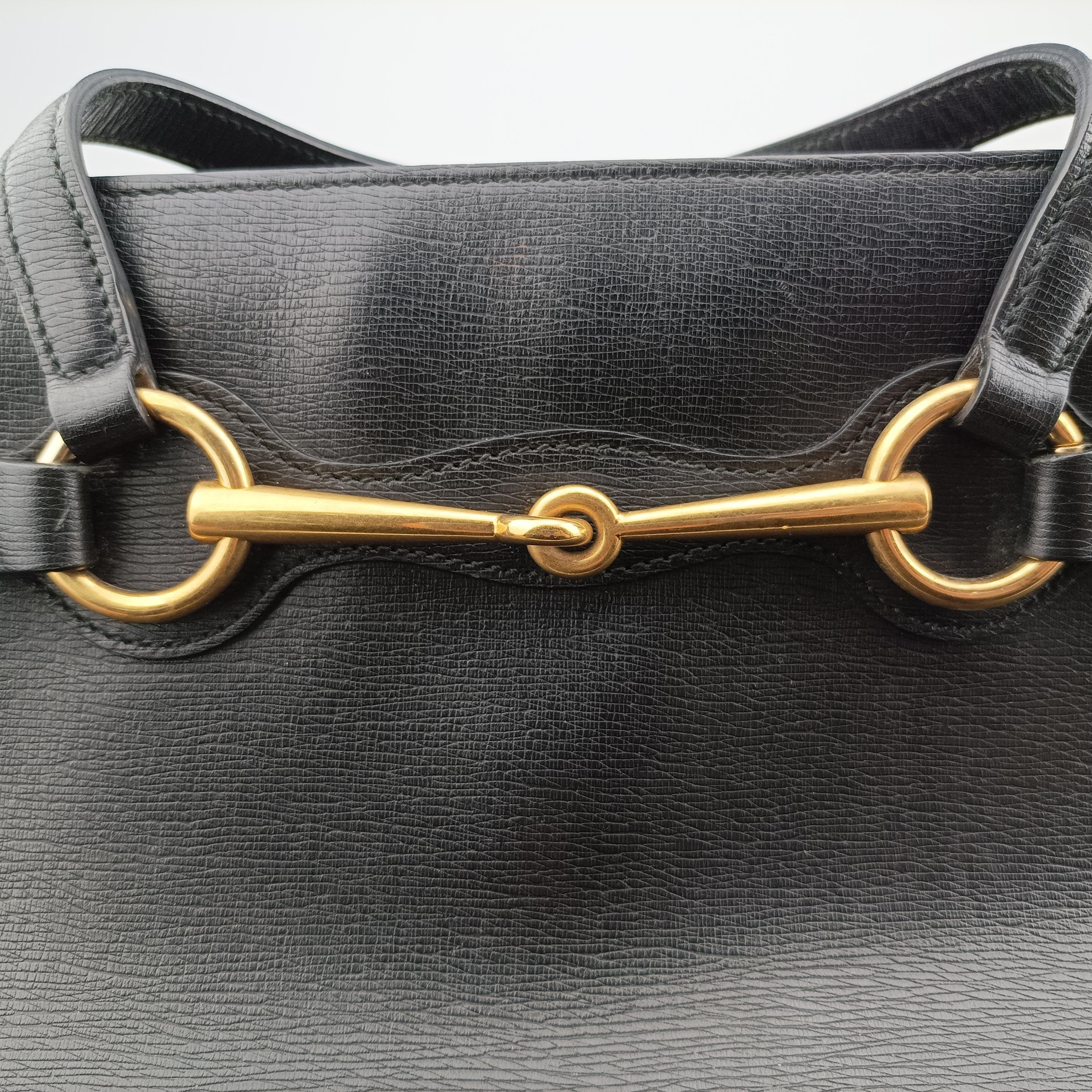 Vintage Gucci Bright Bit Black Leather 320903 shoulderbag | stylenewstar