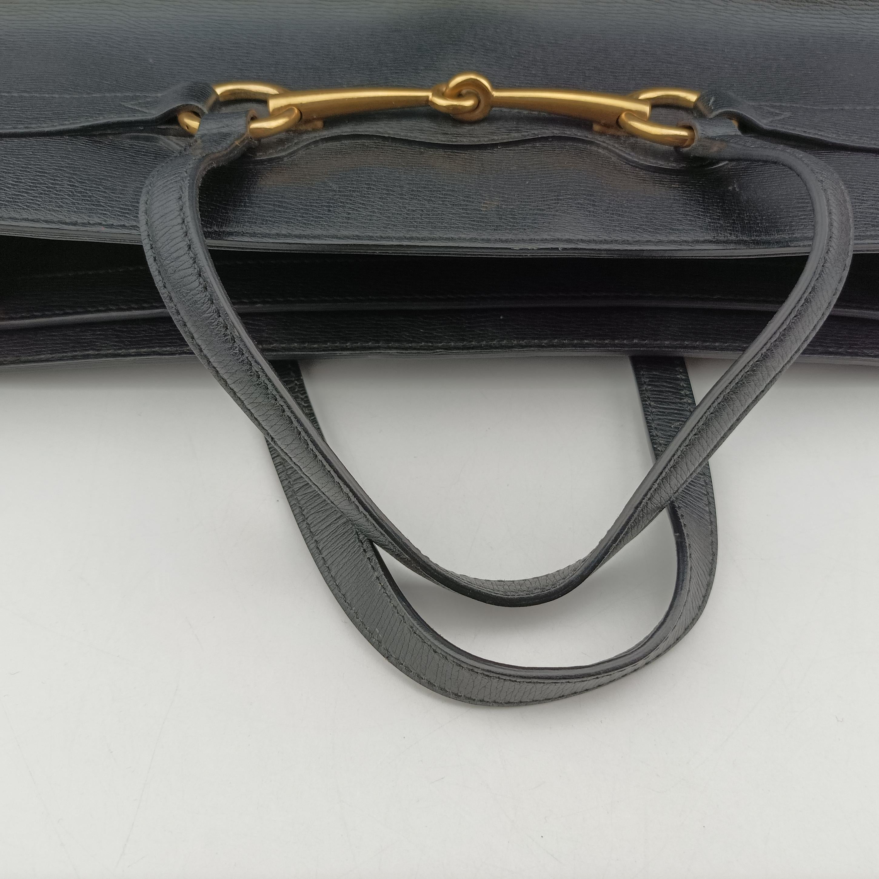 Vintage Gucci Bright Bit Black Leather 320903 shoulderbag | stylenewstar