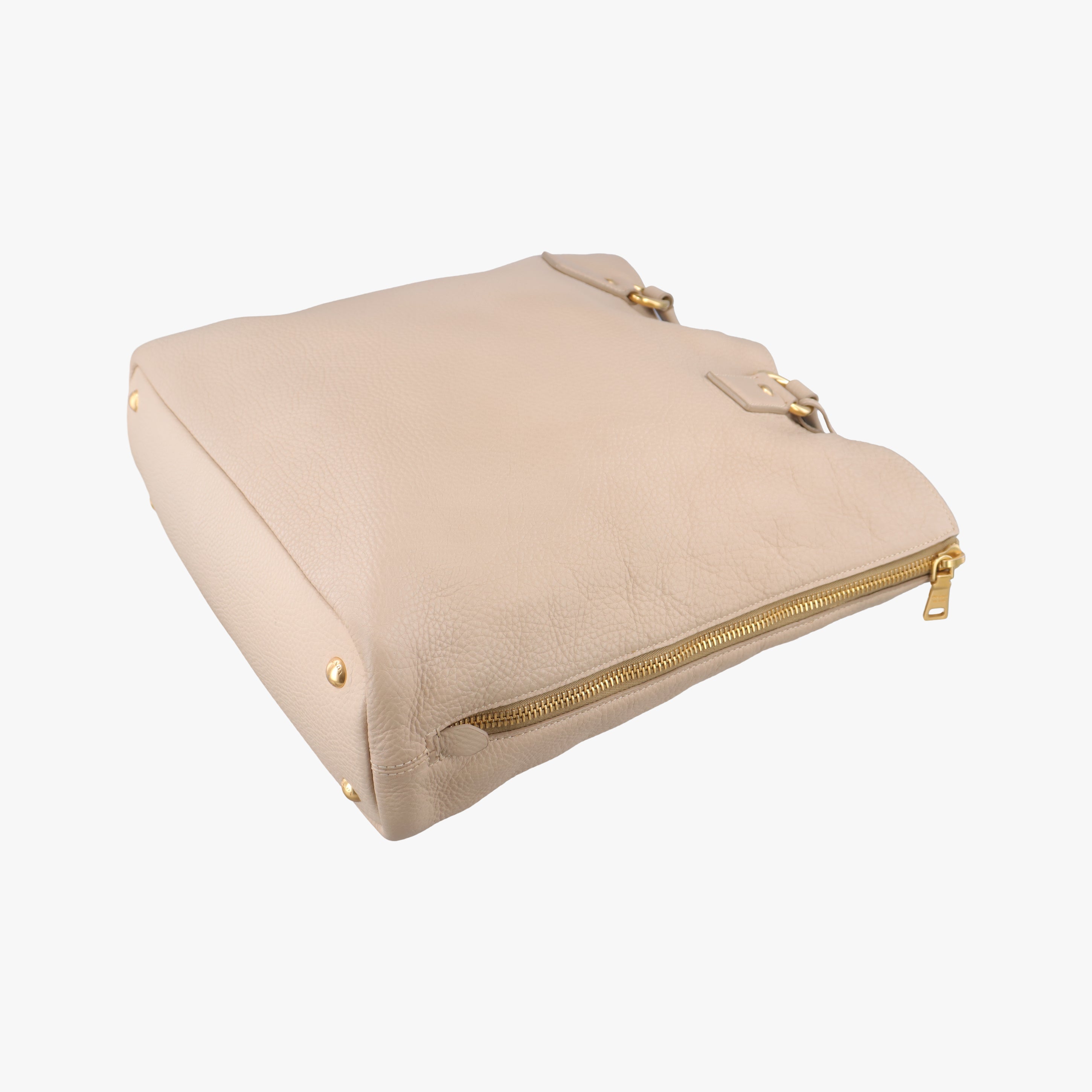Secondhand Prada Vitello Beige leather  handbag | stylenewstar