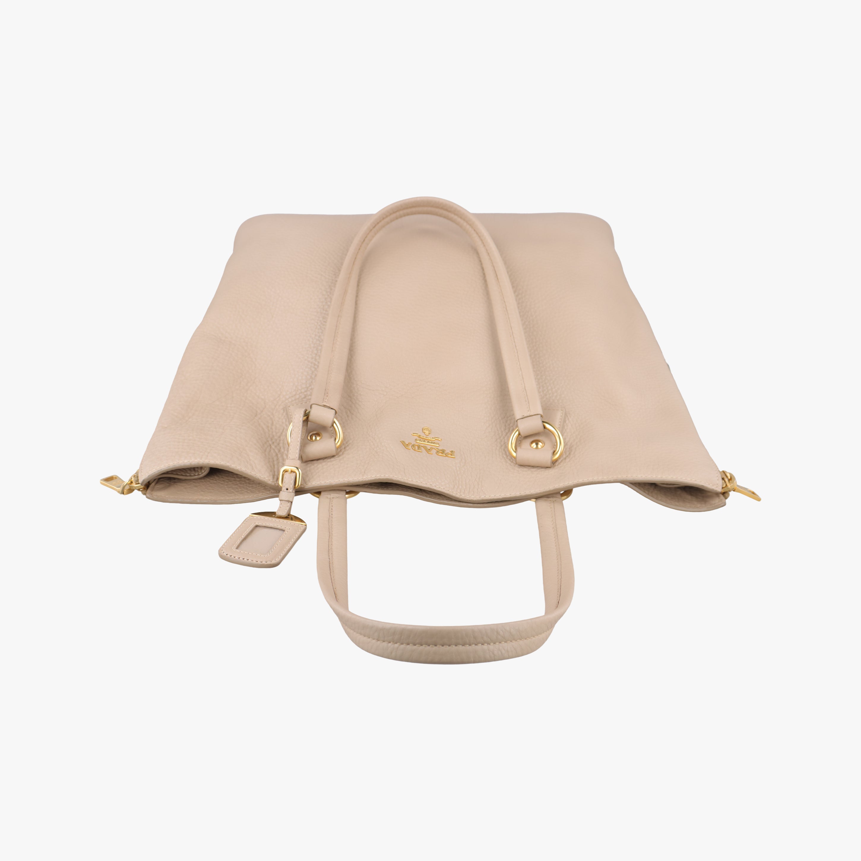 Secondhand Prada Vitello Beige leather  handbag | stylenewstar