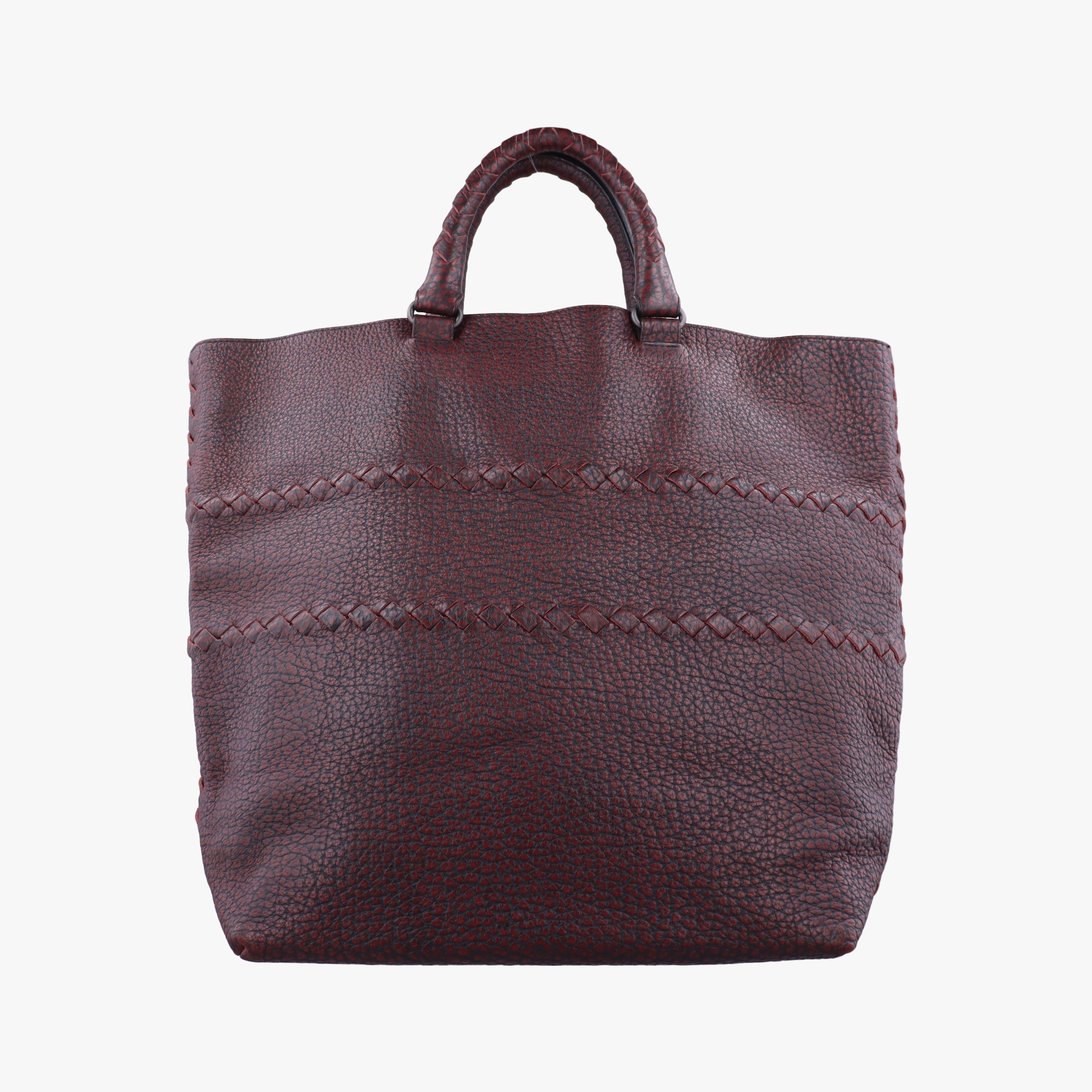Pre-owned Bottega Veneta Intrecciato Brown lambskin  handbag | stylenewstar