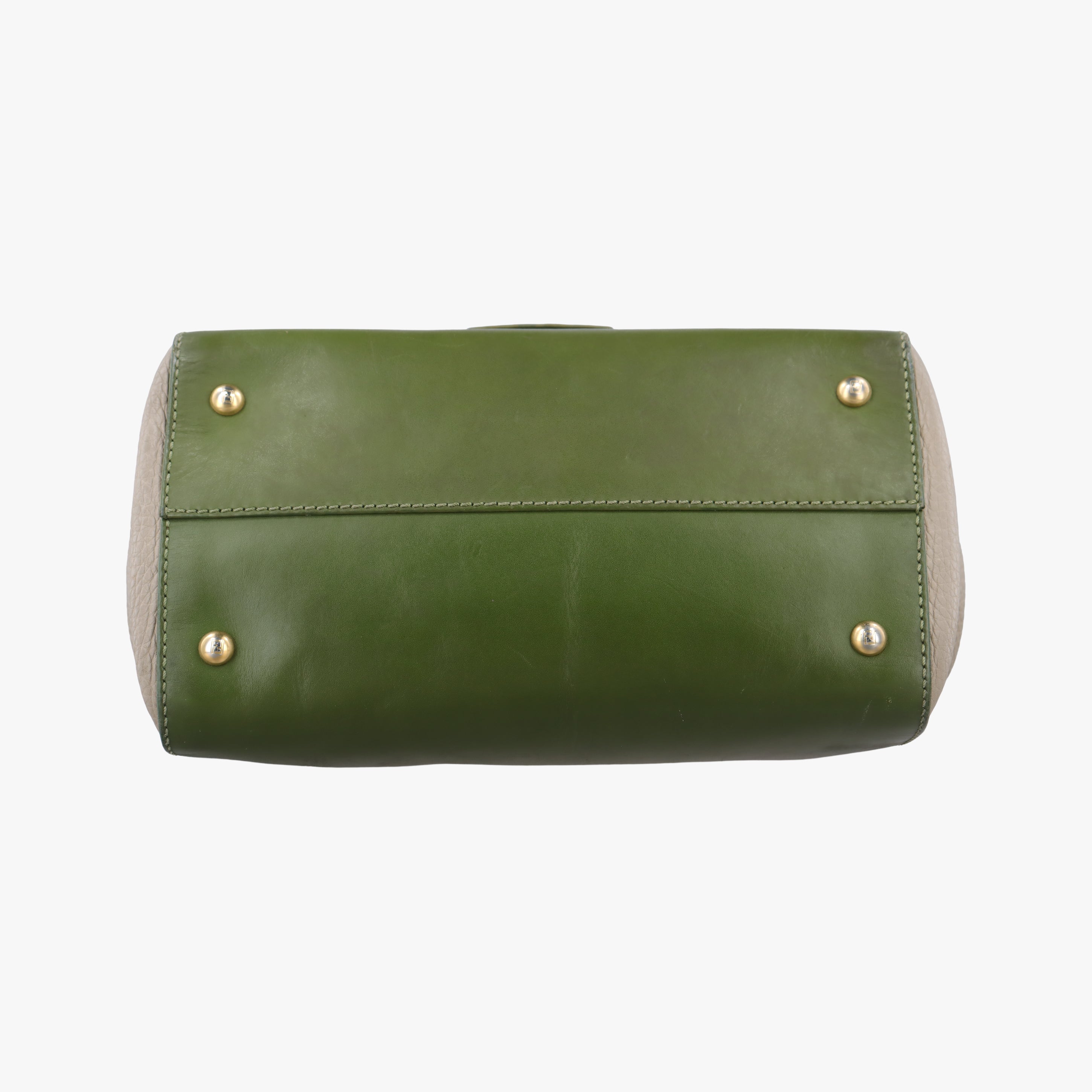 Pre-owned Fendi SILVANA Green×Multicolour Leather 8BN234 shoulderbag | stylenewstar