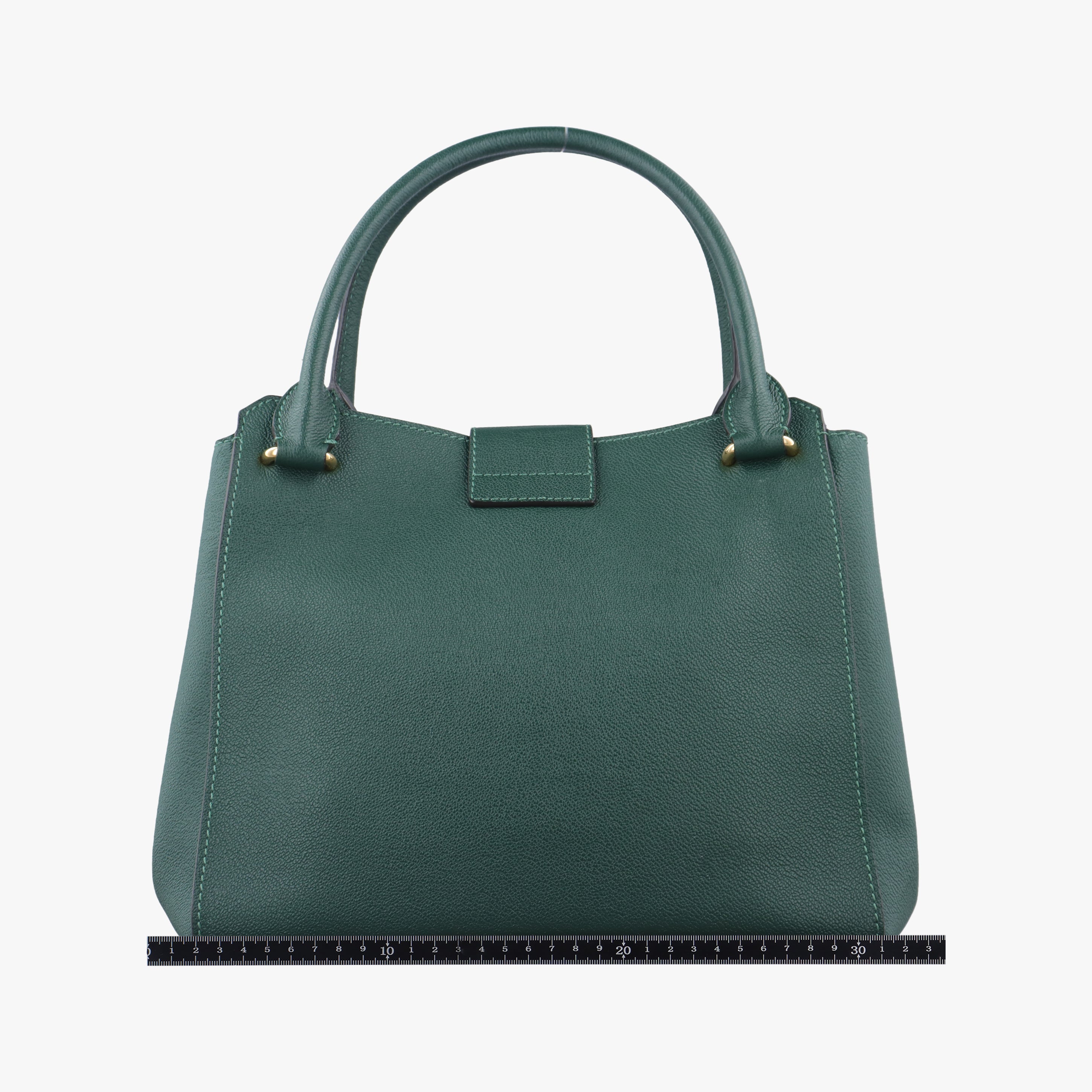 Pre-owned Burberry Buckle Green Leather  shoulderbag | stylenewstar