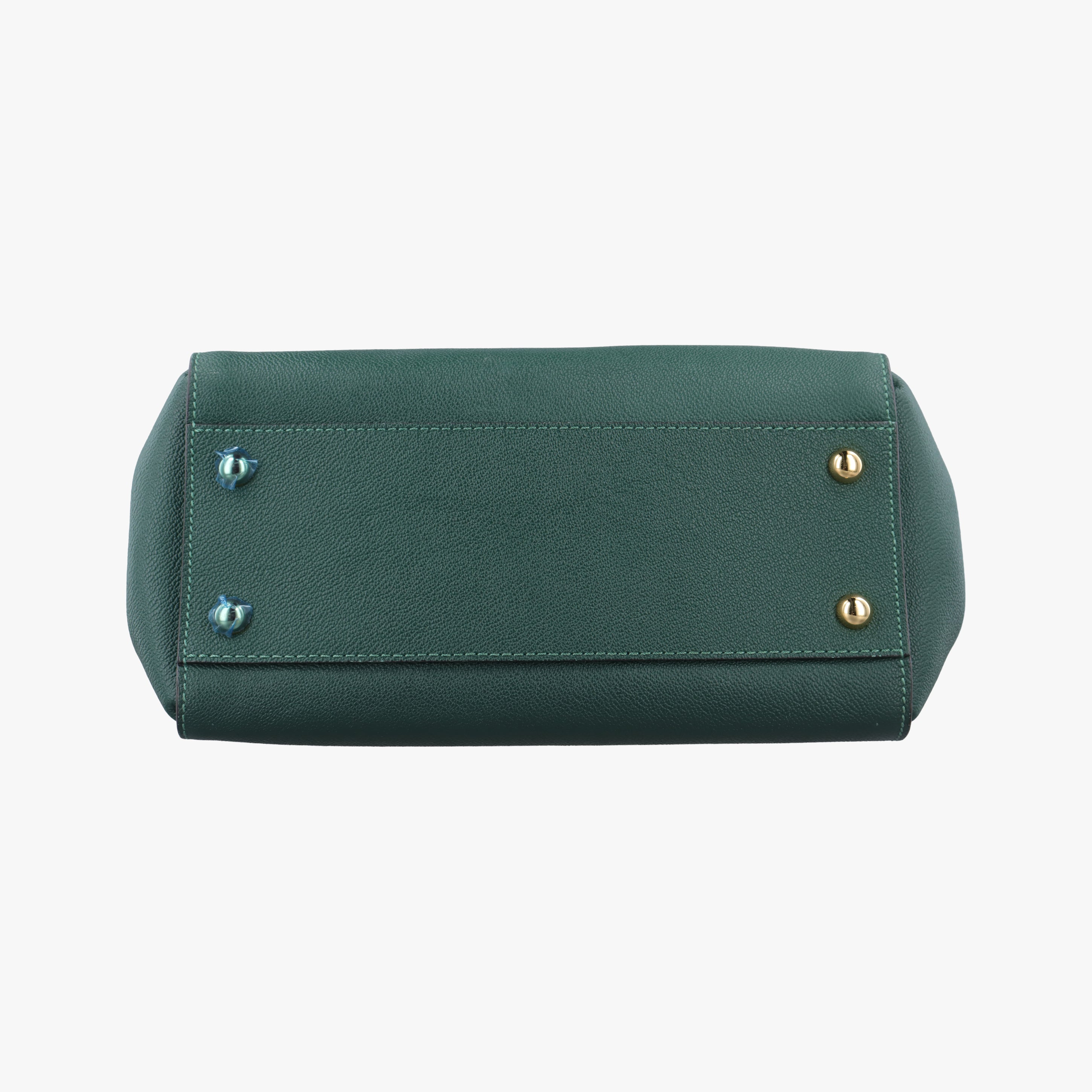 Pre-owned Burberry Buckle Green Leather  shoulderbag | stylenewstar
